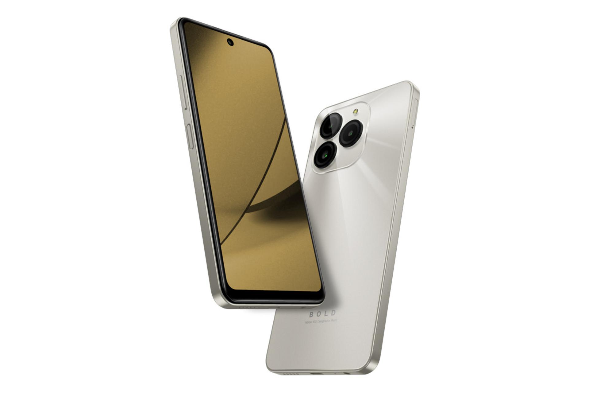 نمای جانبی گوشی موبایل بلو BLU Bold K10 بژ