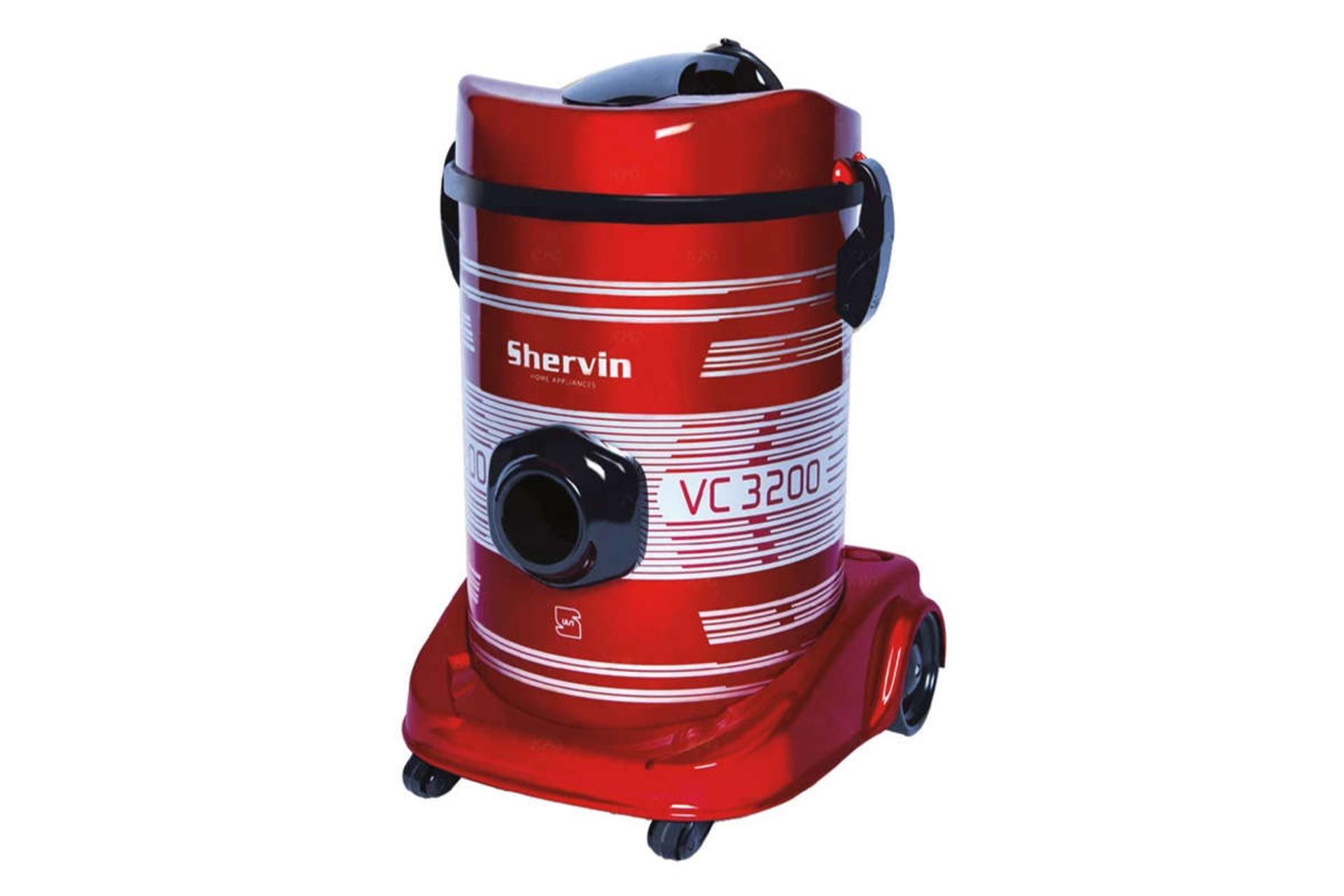 نمای جلوی جاروبرقی شروین VC3200 رنگ قرمز