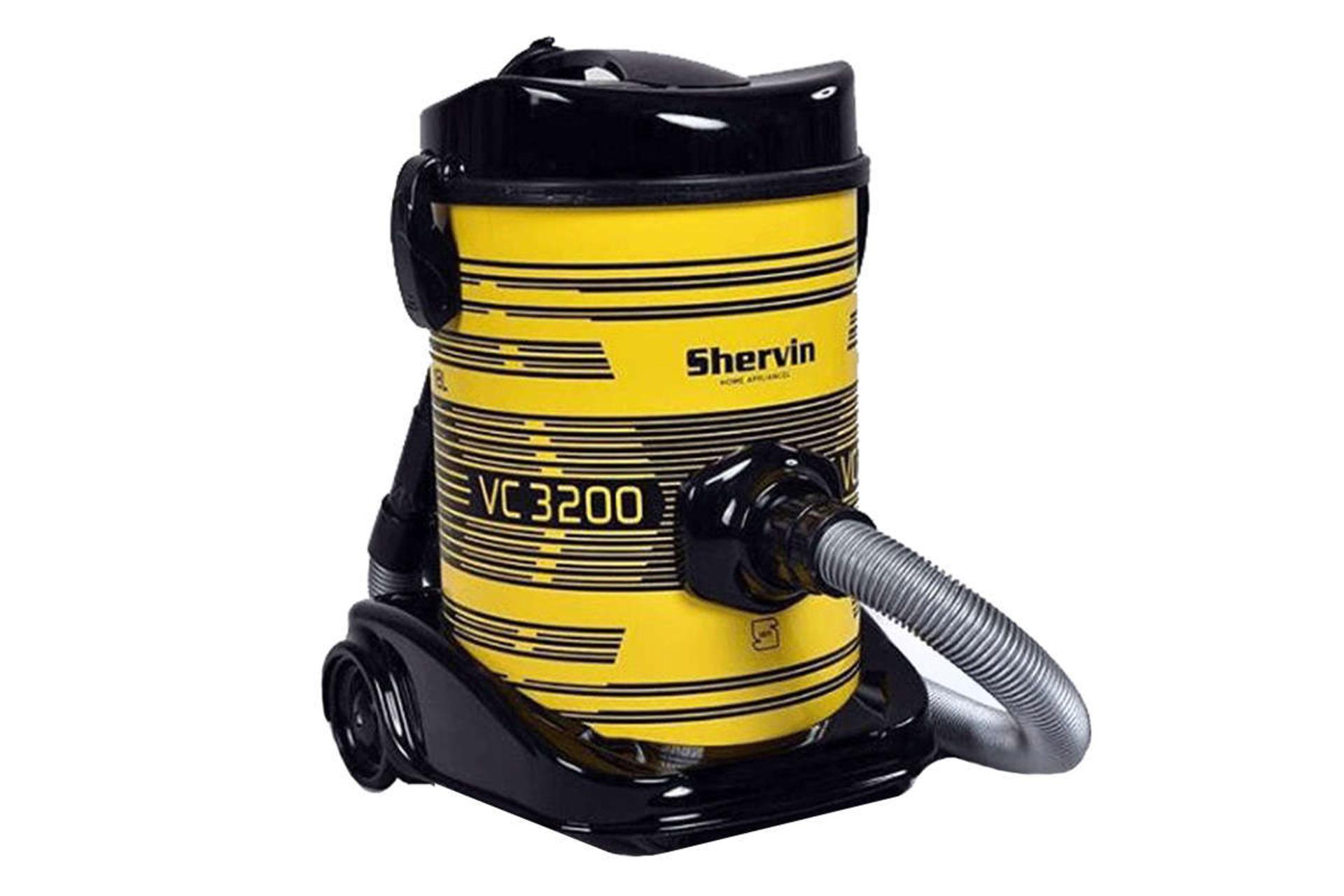 نمای سمت چپ جاروبرقی شروین VC3200 رنگ زرد