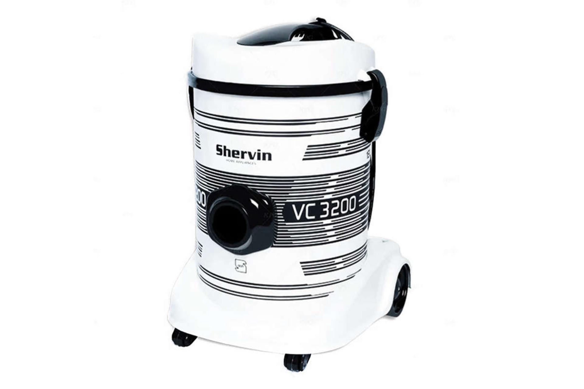 نمای سمت راست جاروبرقی شروین VC3200 رنگ سفید