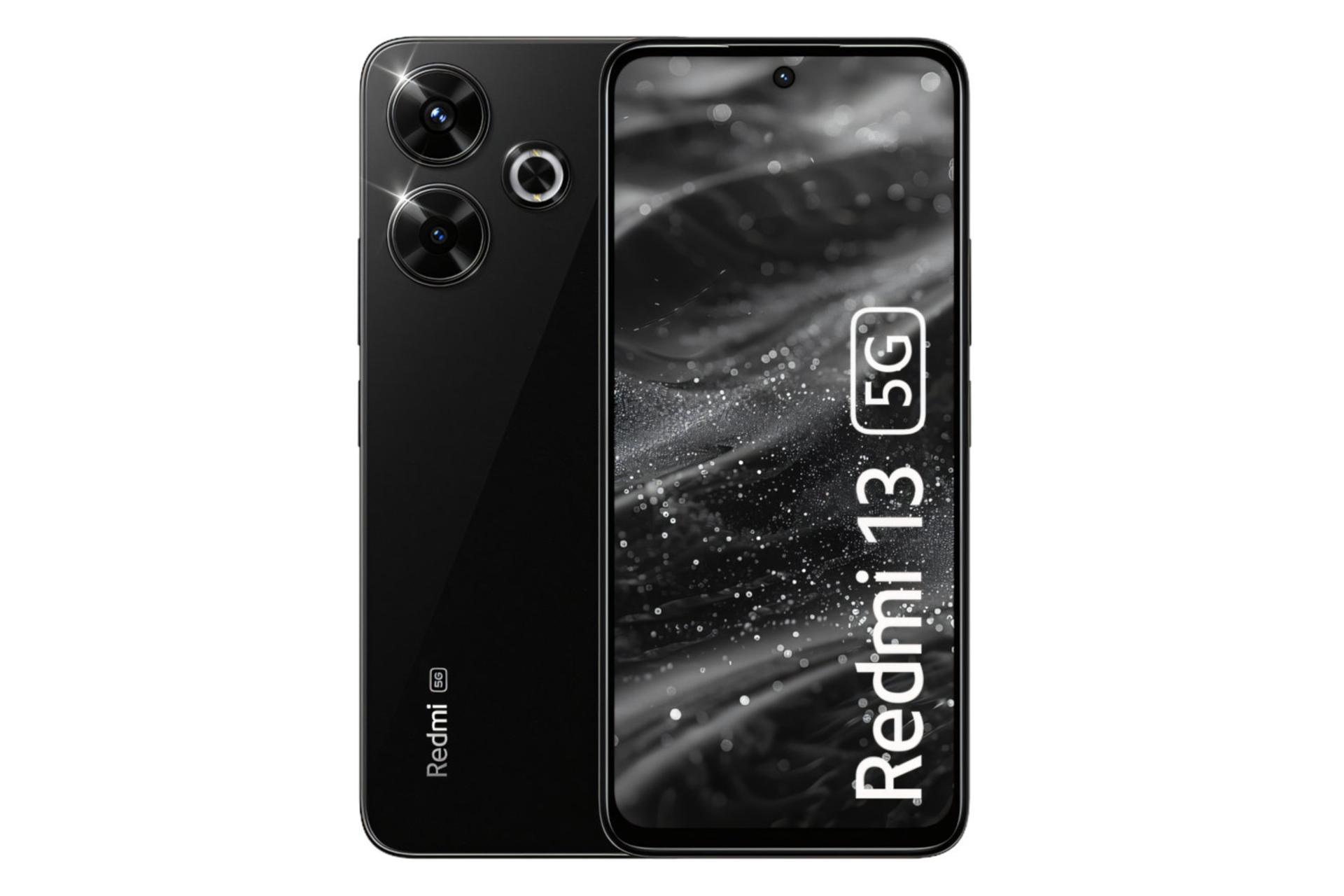 پنل جلو و پشت گوشی موبایل ردمی 13 شیائومی 5G مشکی / Xiaomi Redmi 13 5G