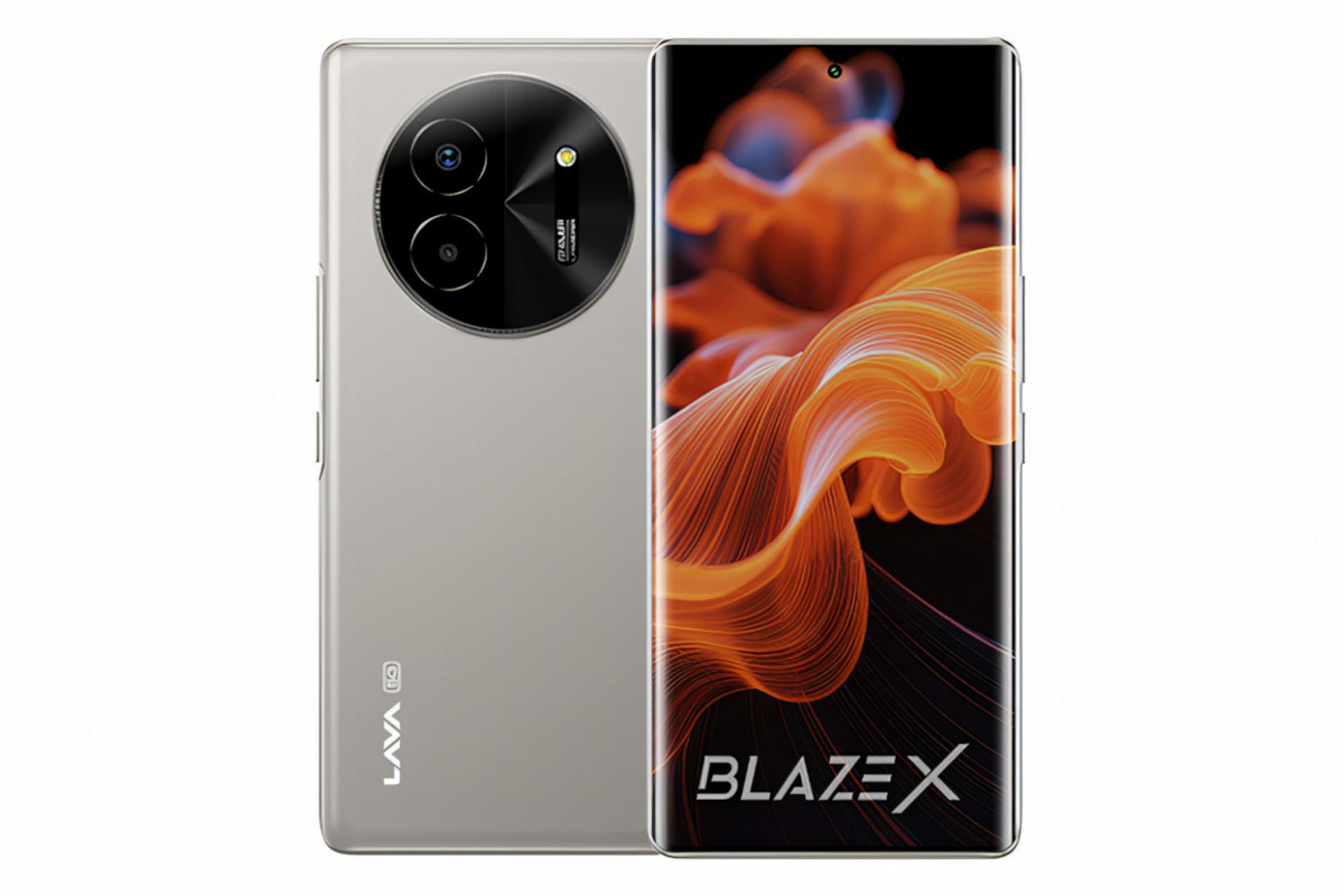 پنل جلو و پشت گوشی موبایل لاوا Lava Blaze X خاکستری