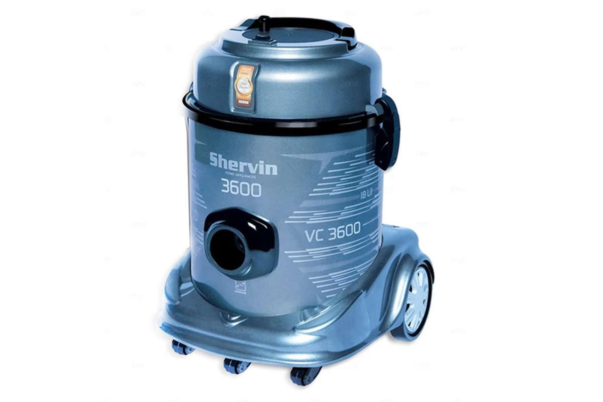 نمای سمت راست جاروبرقی شروین VC3600 رنگ آبی