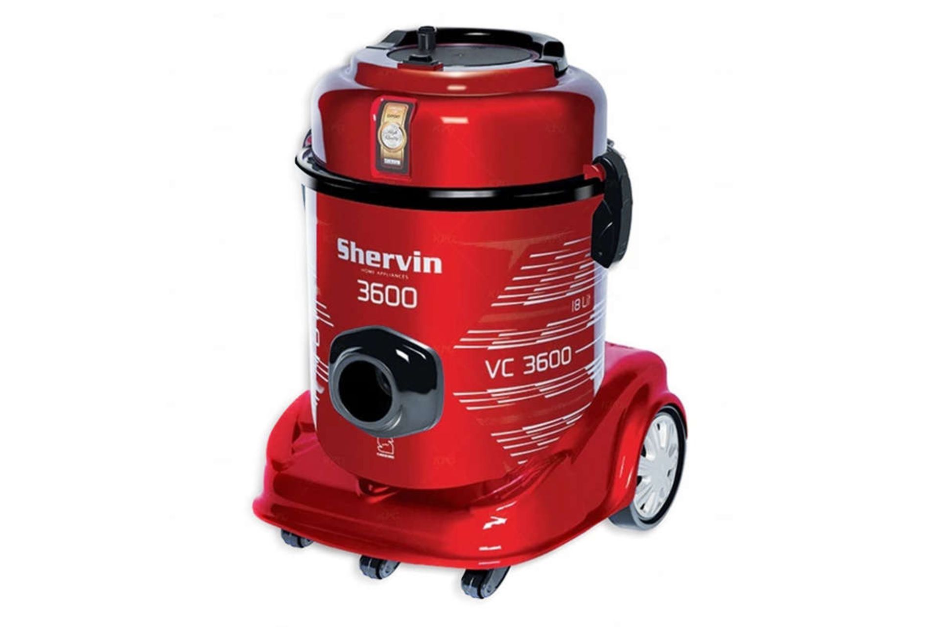 نمای جلوی جاروبرقی شروین VC3600 رنگ قرمز