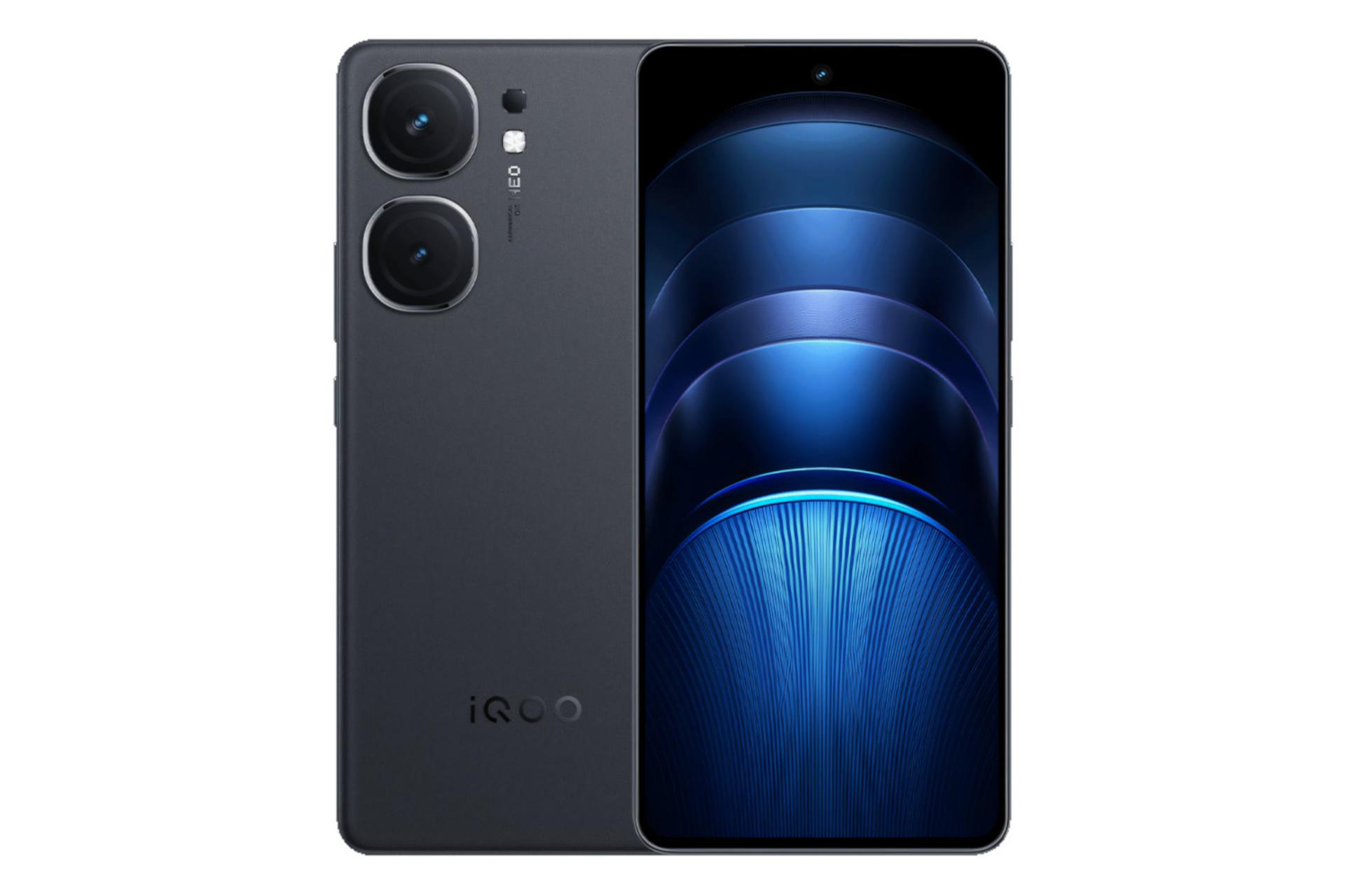 پنل جلو و پشت گوشی موبایل iQOO Neo9s پرو پلاس ویوو مشکی / vivo iQOO Neo9s Pro Plus