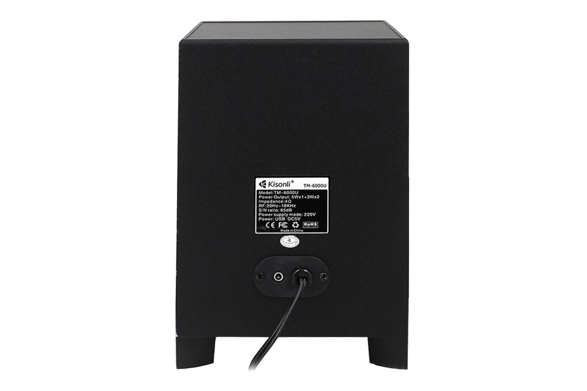 نمای پشت و بدنه اسپیکر کیسونلی TM-6000U