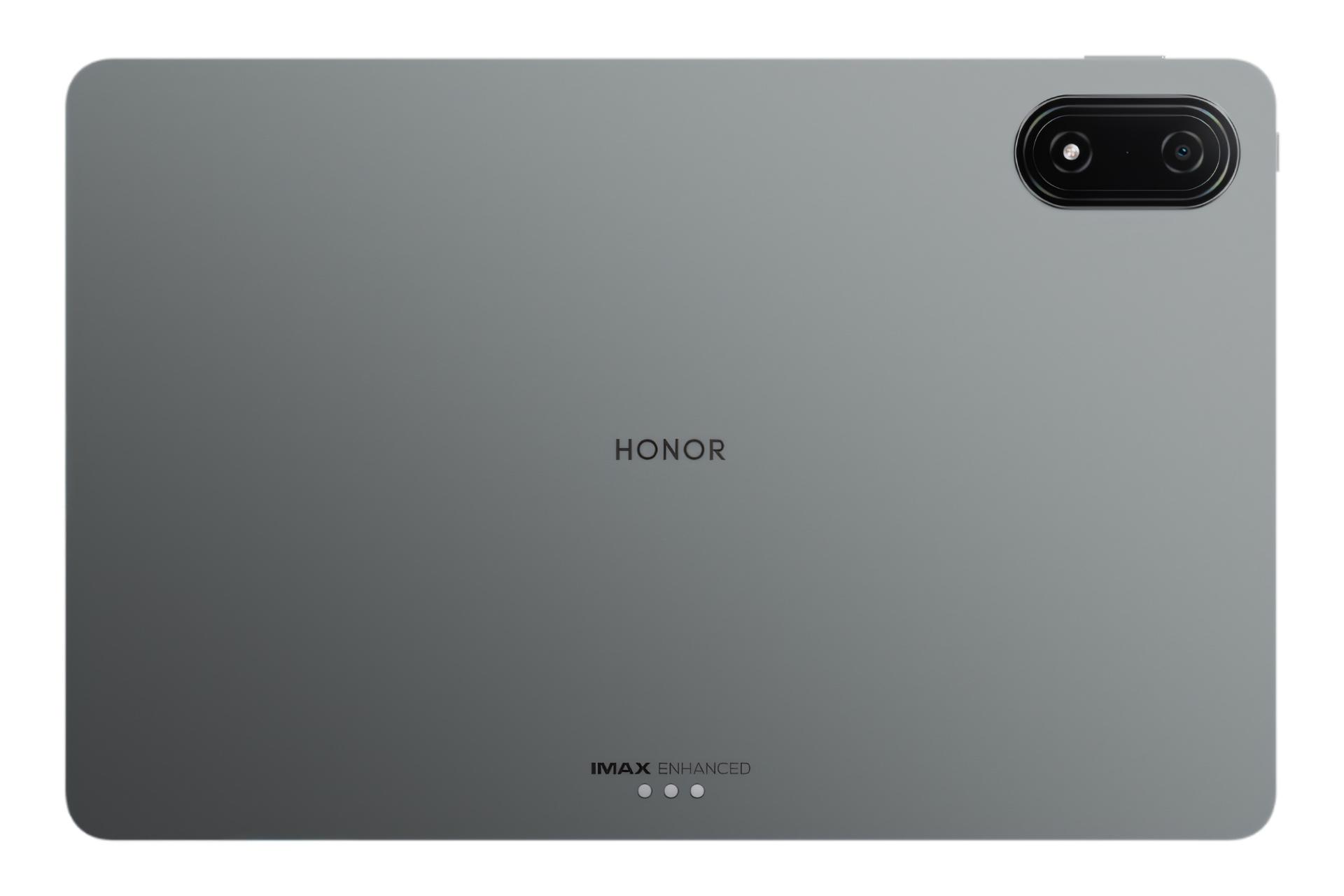 نمای پنل پشت تبلت آنر پد 9 پرو / HONOR Pad 9 Pro با نمایش دوربین و لوگوی پنل پشت رنگ خاکستری