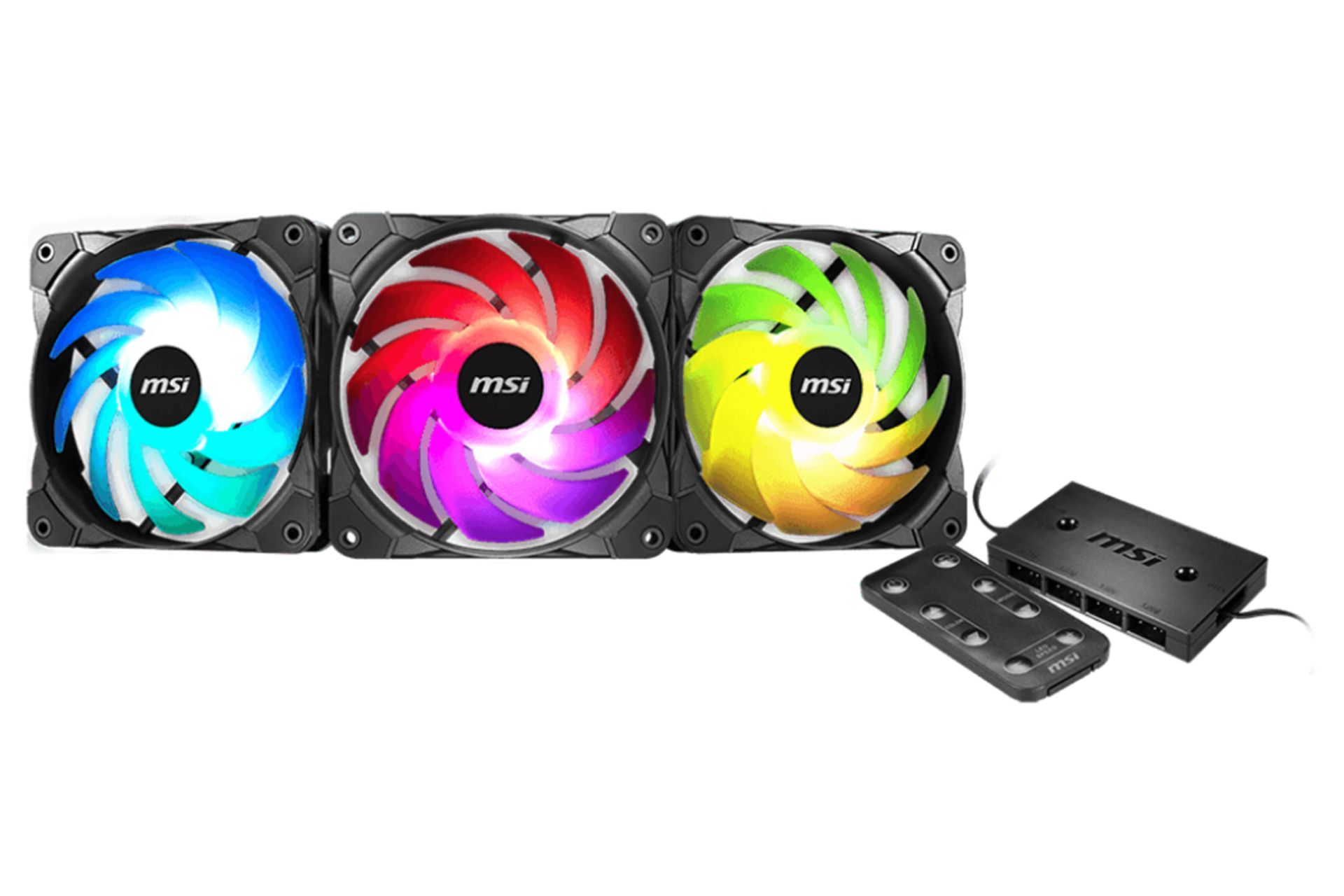 قدرت و توان فن کیس ام اس آی MAG MAX F12A-3H بسته 3 عددی