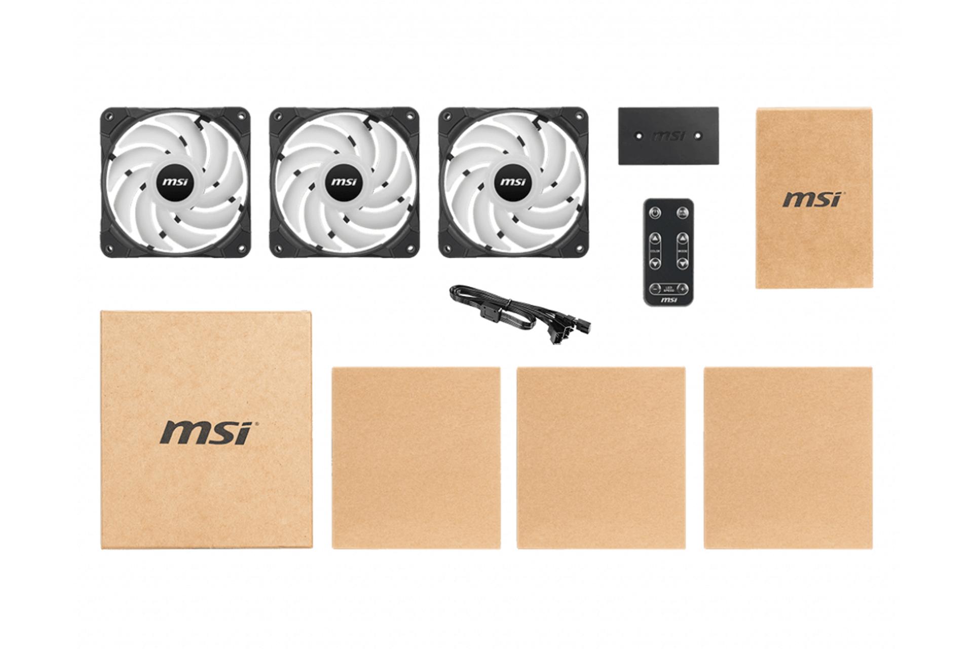 اقلام همراه فن کیس ام اس آی MAG MAX F12A-3H بسته 3 عددی