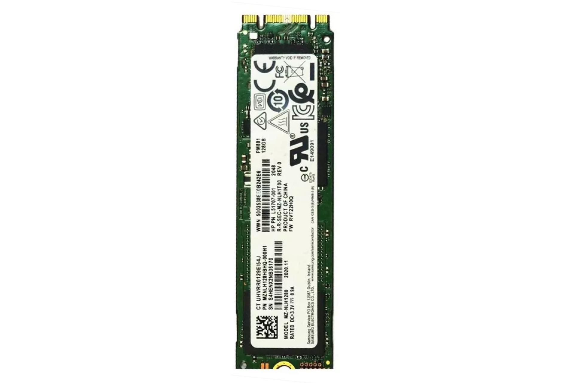 اس اس دی سامسونگ PM881 NVMe M.2 ظرفیت 128 گیگابایت
