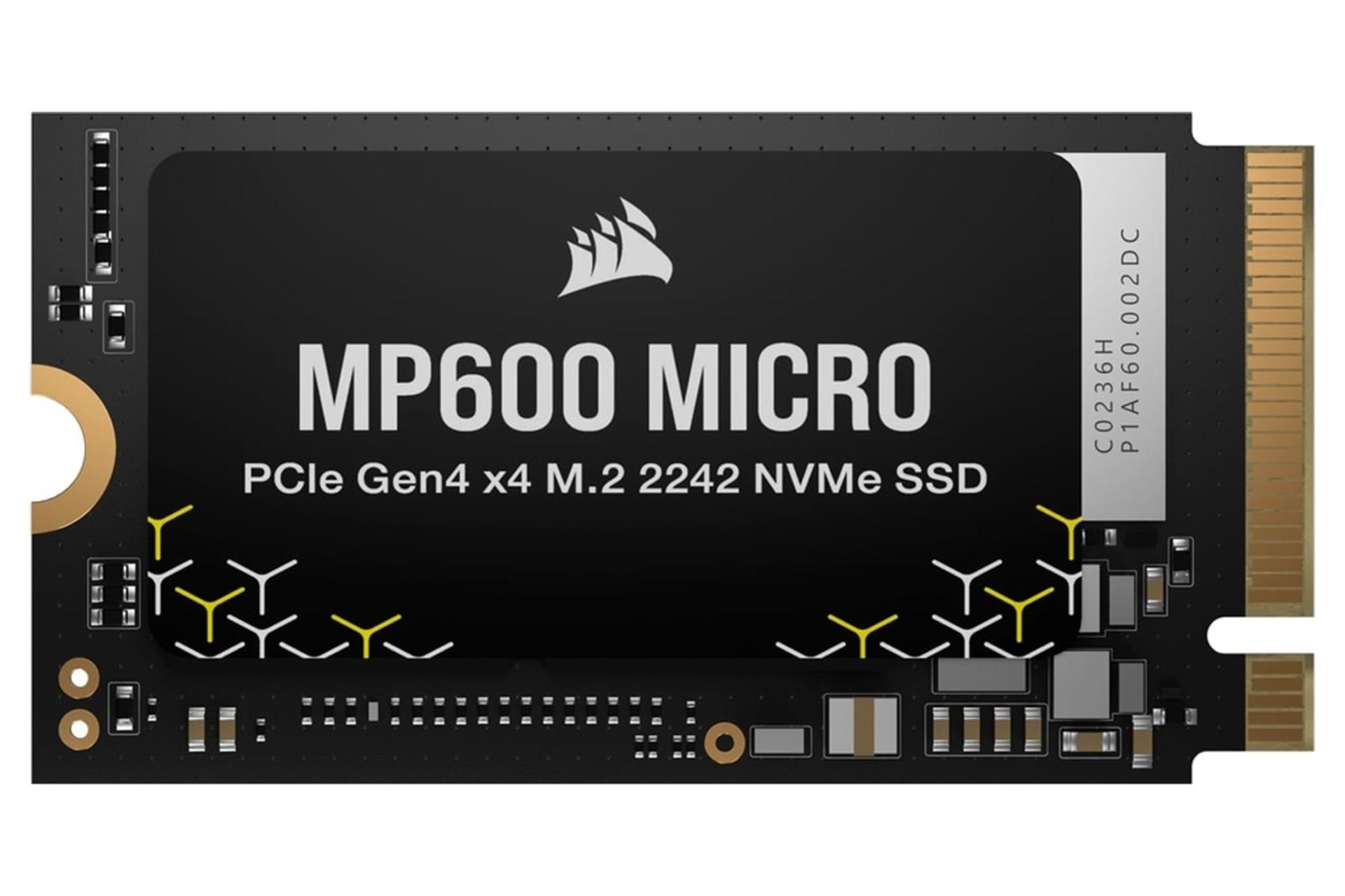 ابعاد و اندازه اس اس دی کورسیر MP600 Micro NVMe M.2 2242