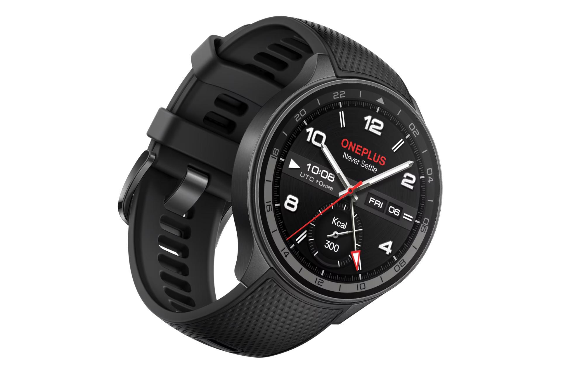 سمت چپ ساعت هوشمند وان پلاس واچ 2R مشکی / OnePlus Watch 2R