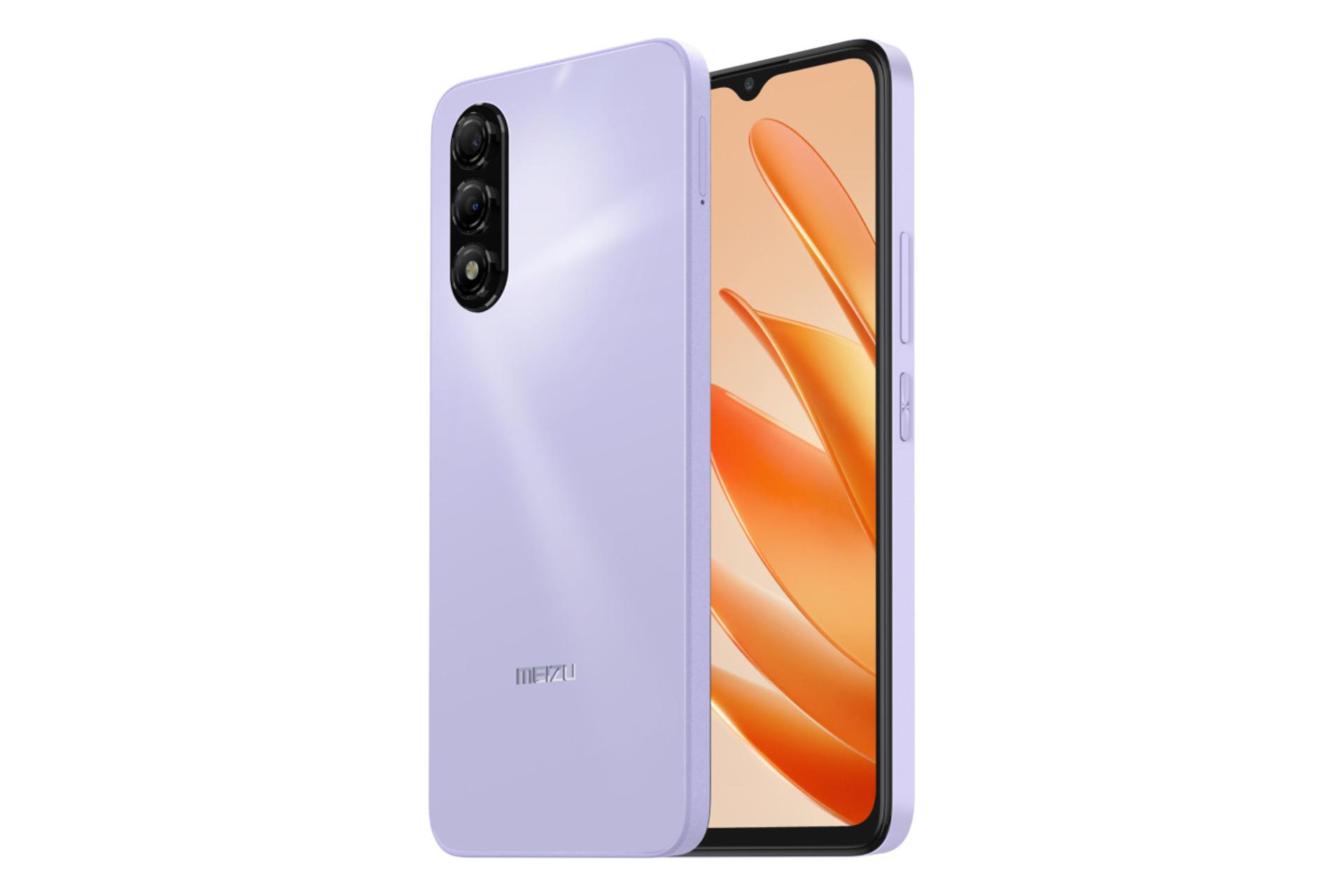 نمای جانبی گوشی موبایل میزو Meizu Blue 20 بنفش