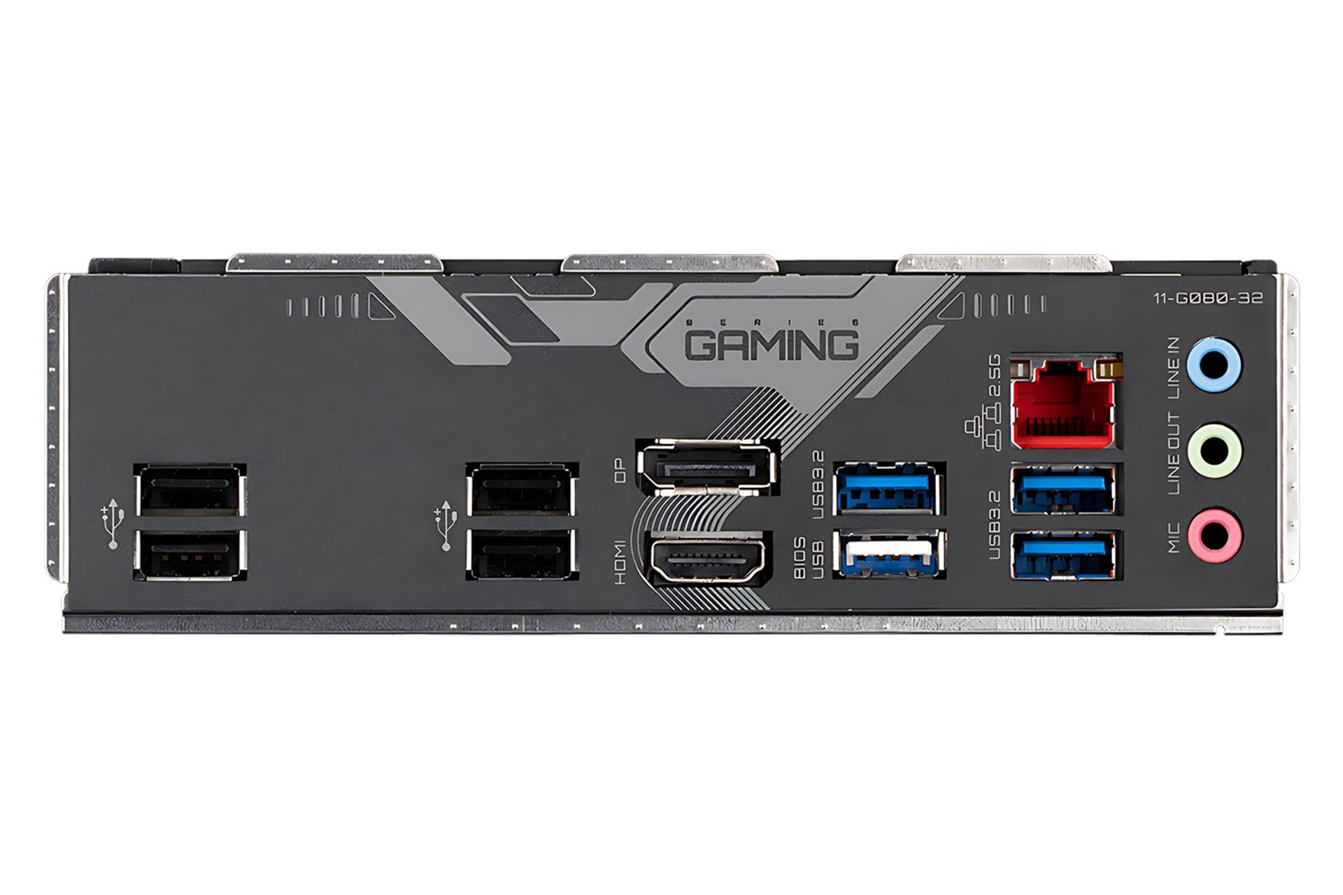درگاه های مادربرد گیگابایت GIGABYTE B760M GAMING X (rev. 1.0)