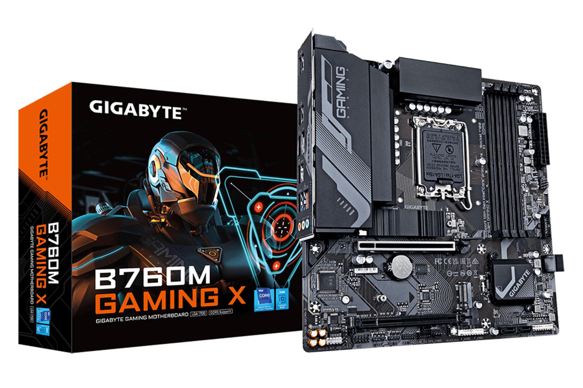 مادربرد گیگابایت GIGABYTE B760M GAMING X (rev. 1.0) به همراه جعبه