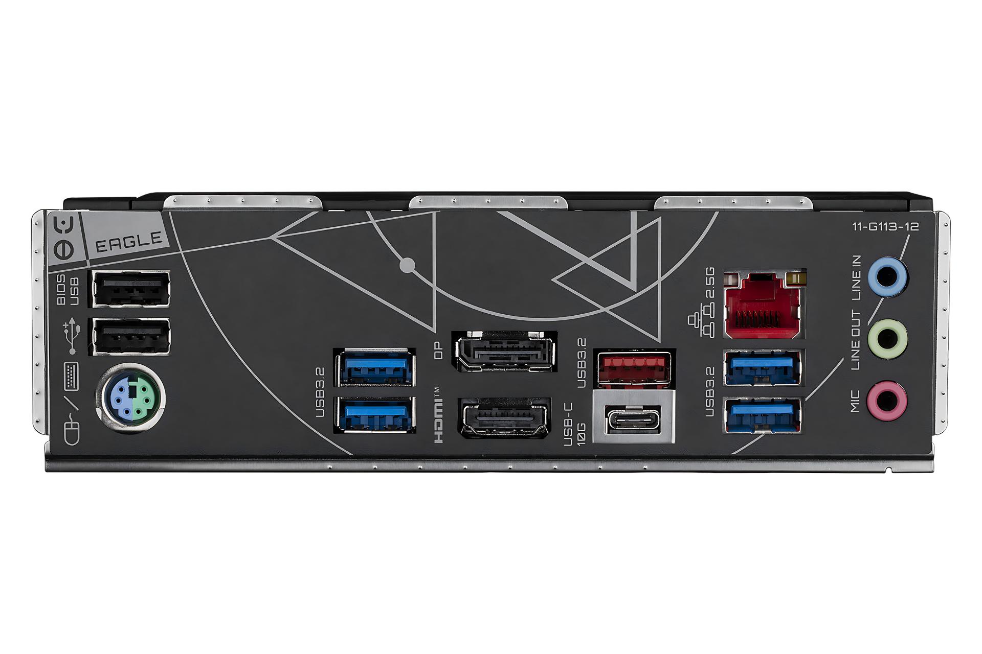 درگاه های مادربرد گیگابایت GIGABYTE Z790 EAGLE (rev. 1.0)