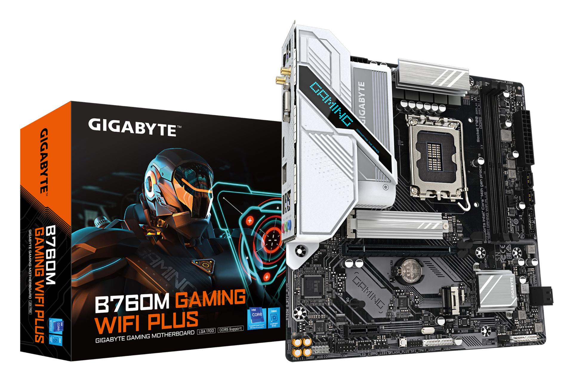مادربرد گیگابایت GIGABYTE B760M GAMING WIFI PLUS (rev. 1.1) به همراه جعبه