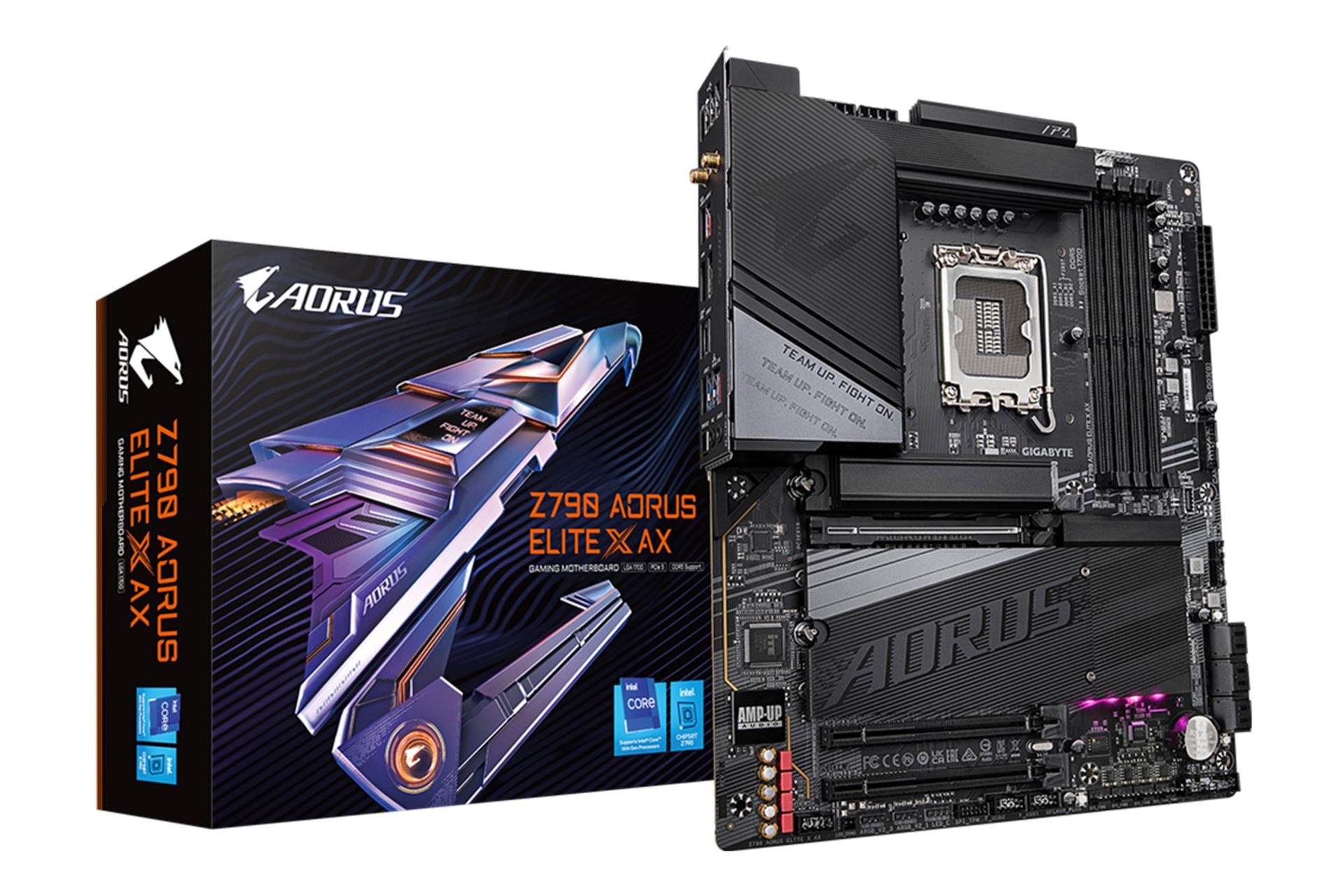 مادربرد گیگابایت GIGABYTE Z790 AORUS ELITE X AX به همراه جعبه
