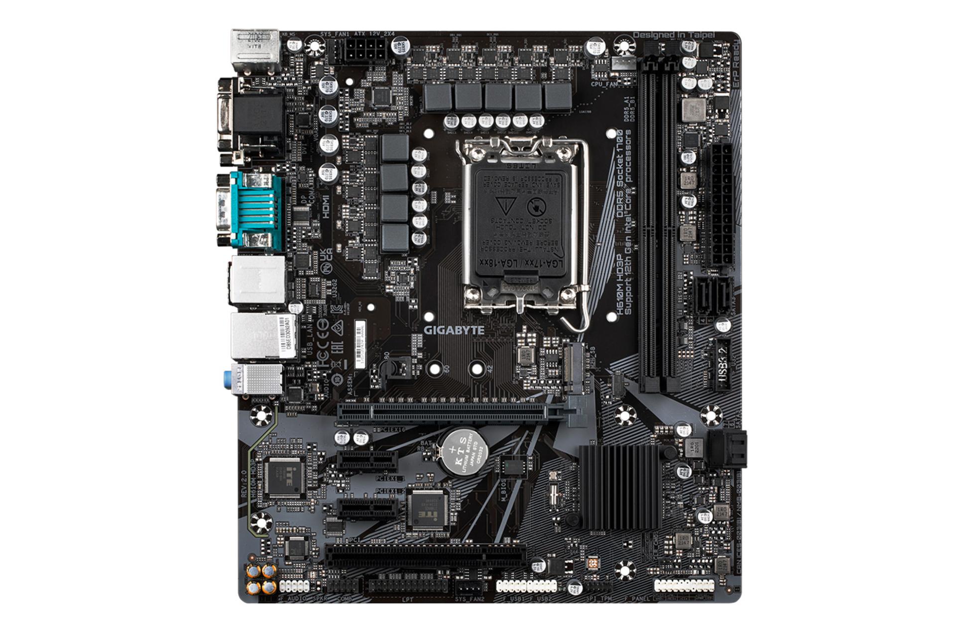 مادربرد گیگابایت GIGABYTE H610M HD3P (rev. 2.0)