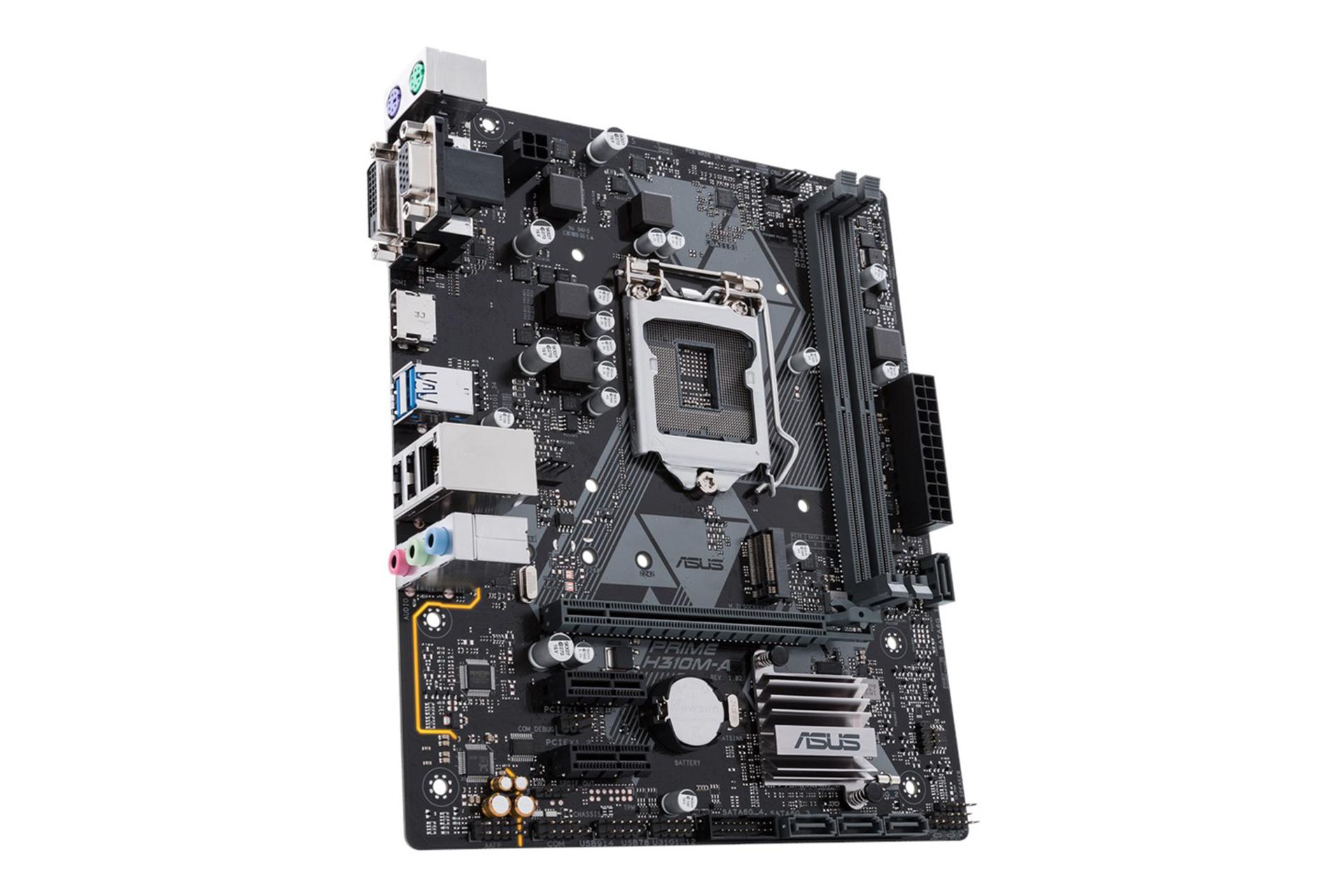 نمای کناری مادربرد ایسوس ASUS PRIME H310M-A
