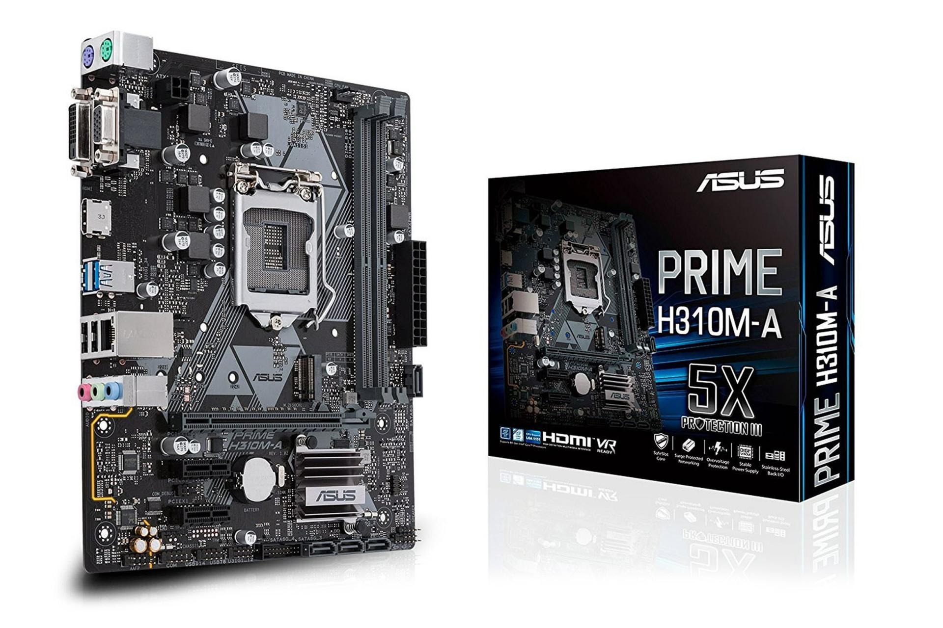مادربرد ایسوس ASUS PRIME H310M-A به همراه جعبه