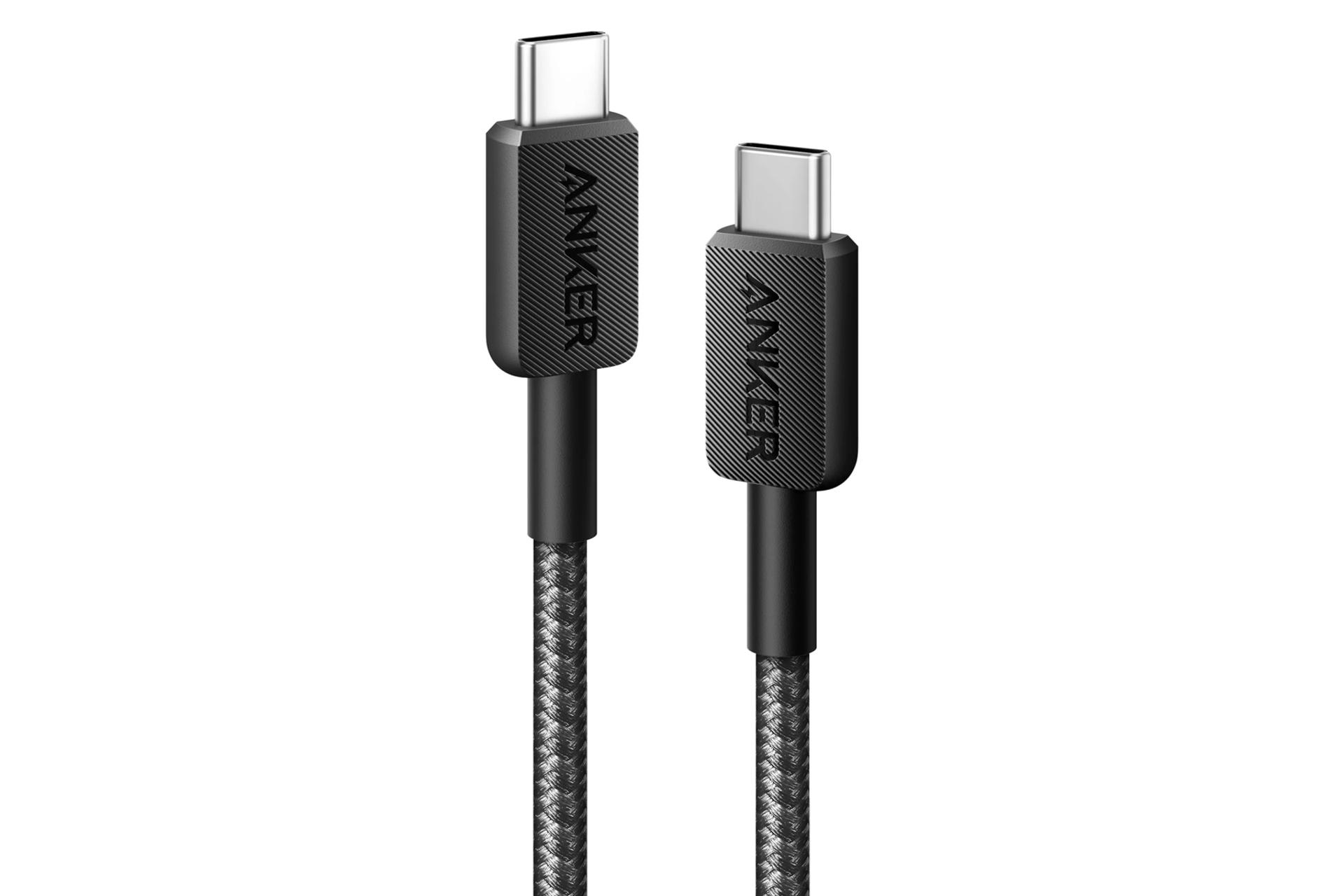 مرجع متخصصين ايران كابل شارژ USB انكر Type-C به Type-C مدل 322 A81F5 با طول 0.9 متر رنگ مشكي