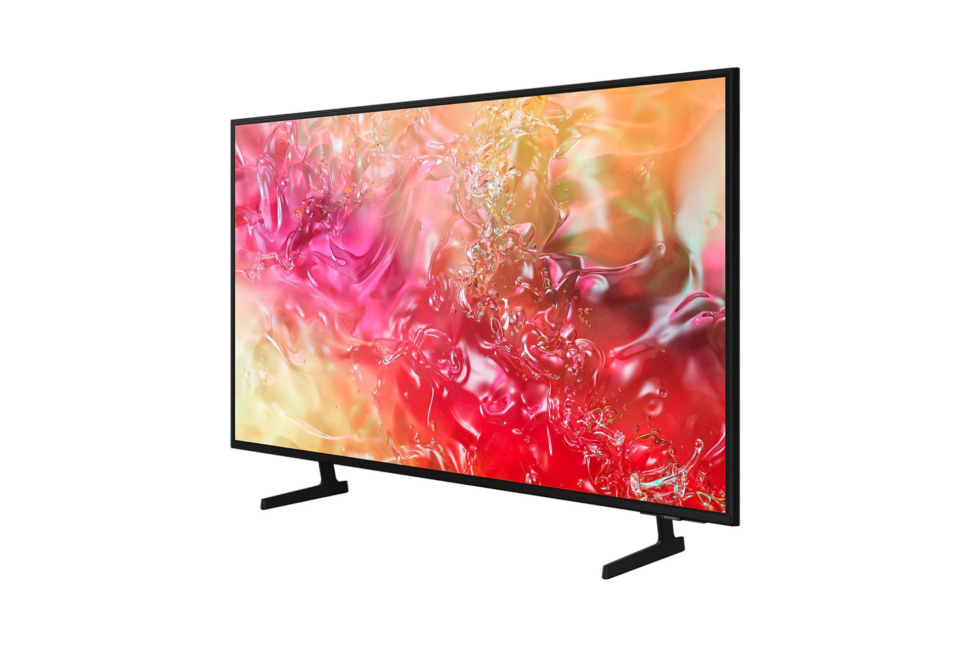 تلویزیون سامسونگ Samsung DU7000 نمای جلو و راست