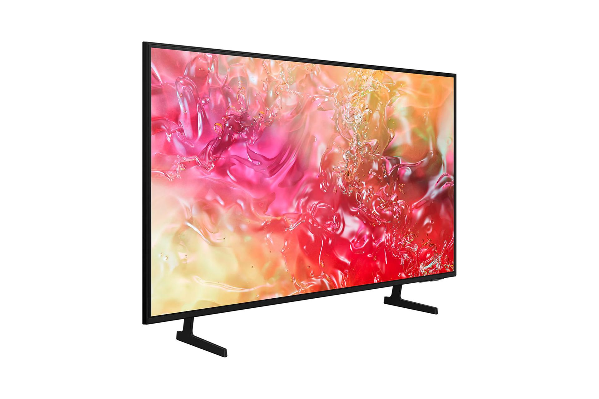 تلویزیون سامسونگ Samsung DU7000 نمای جلو و چپ