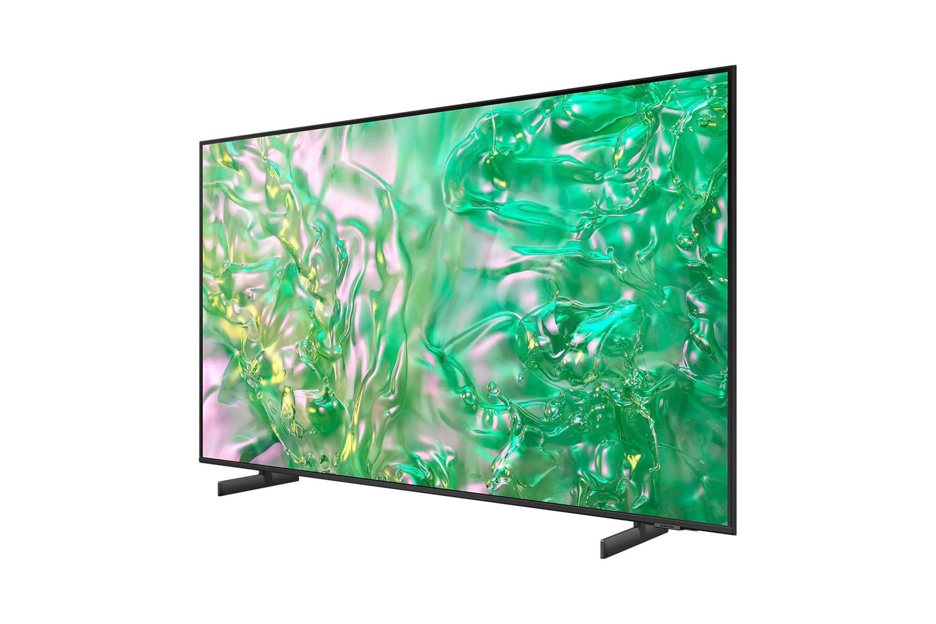 تلویزیون سامسونگ Samsung DU8000 نمای جلو و راست