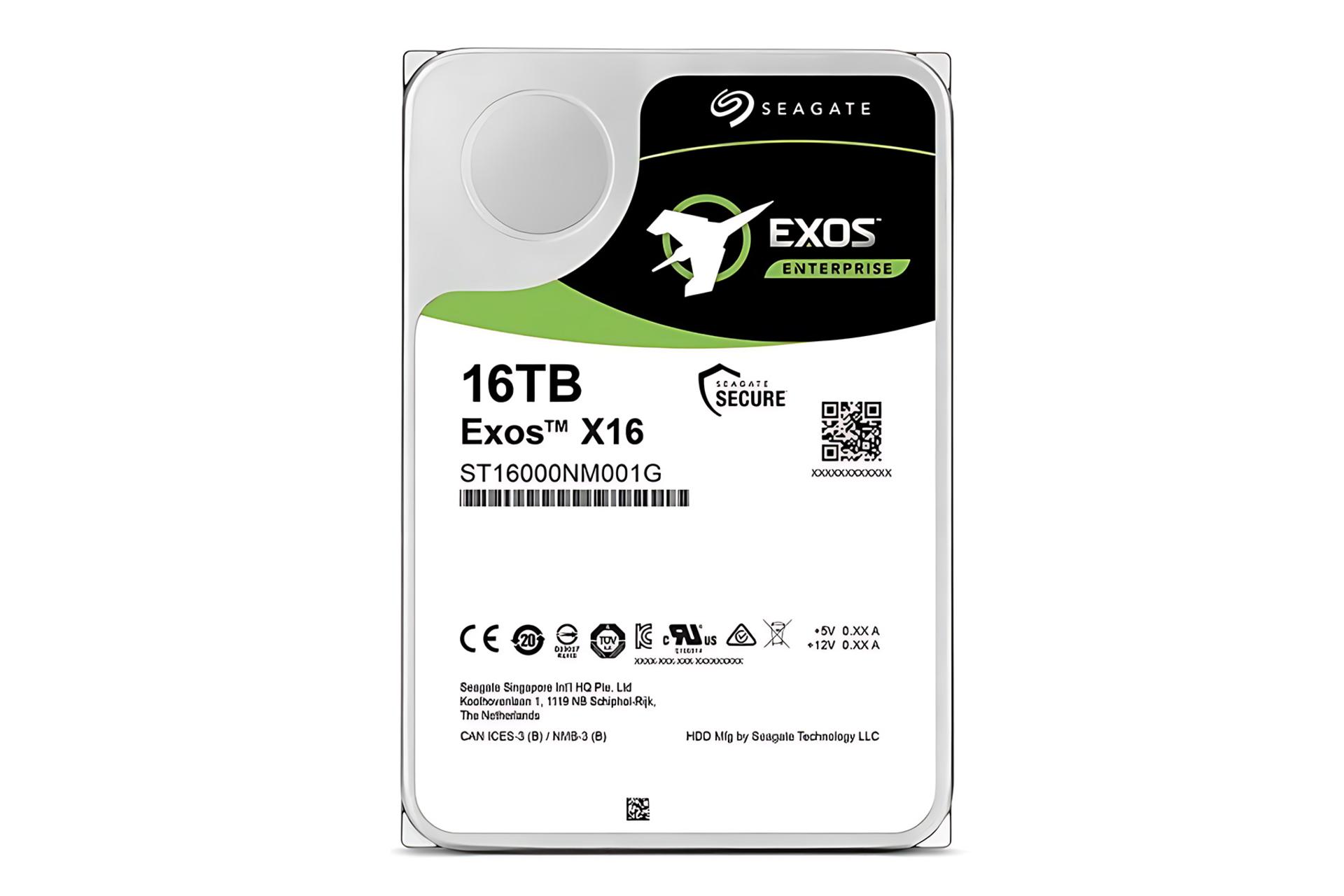 هارد دیسک سیگیت Seagate Exos X16 ST16000NM002G SAS 3.5 Inch 16TB