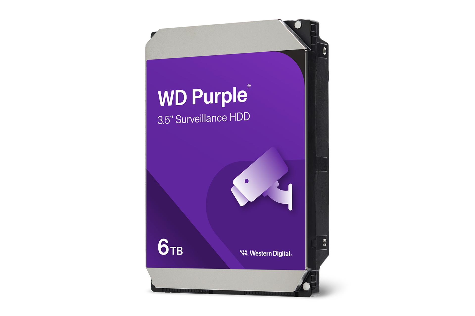 نمای کناری هارد دیسک وسترن دیجیتال Western Digital WD63PURZ 3.5 Inch 6TB