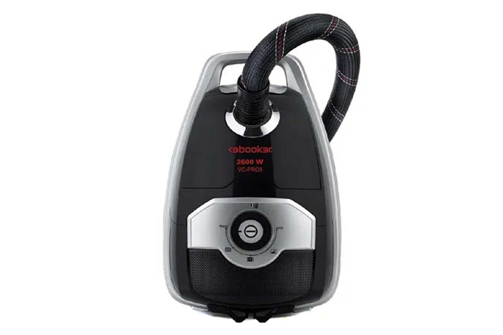 نمای جلوی جاروبرقی بوکر VC-PRO5 رنگ مشکی