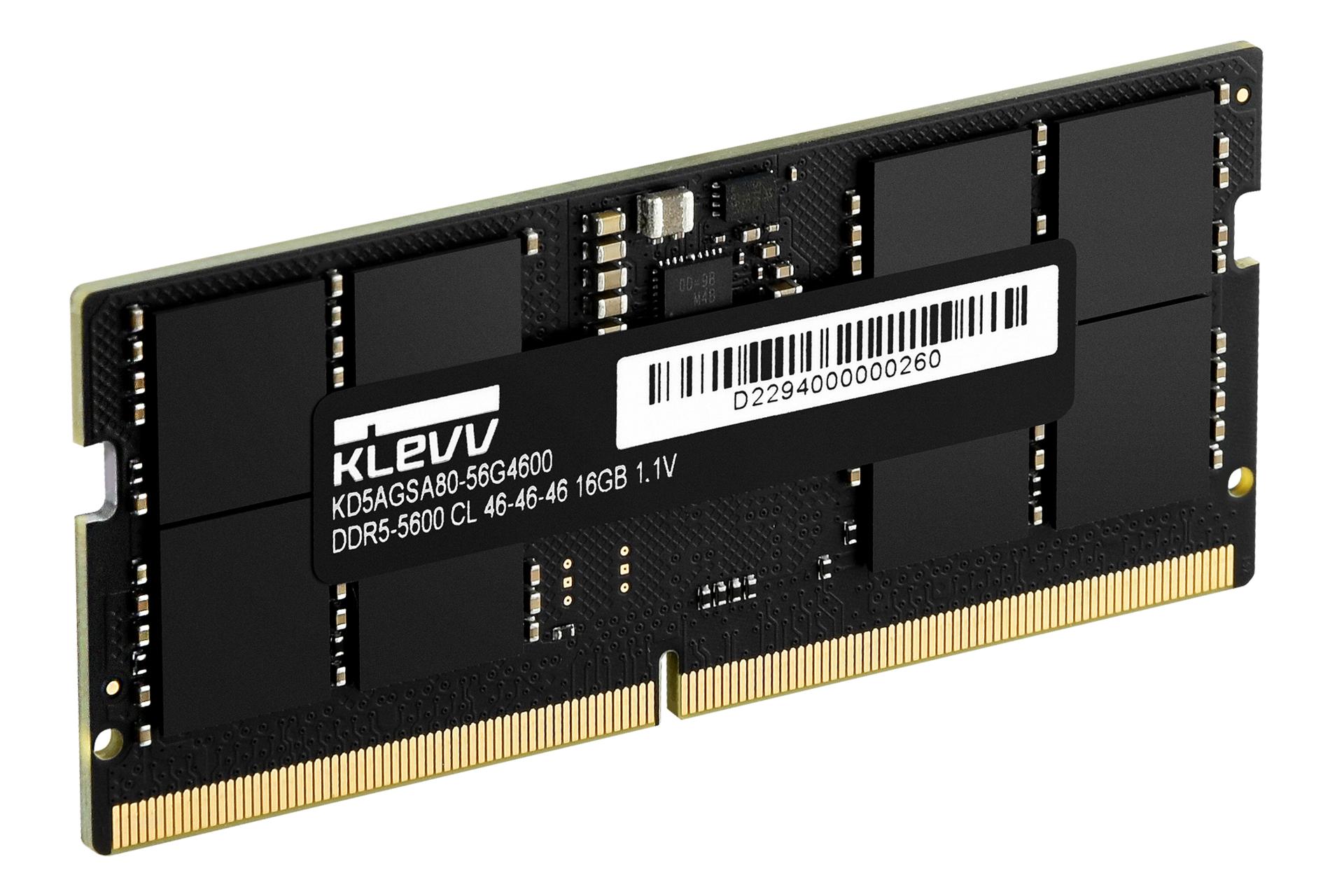 نمای کناری رم کلو KLEVV SO-DIMM Standard 16GB DDR5-5600 CL46