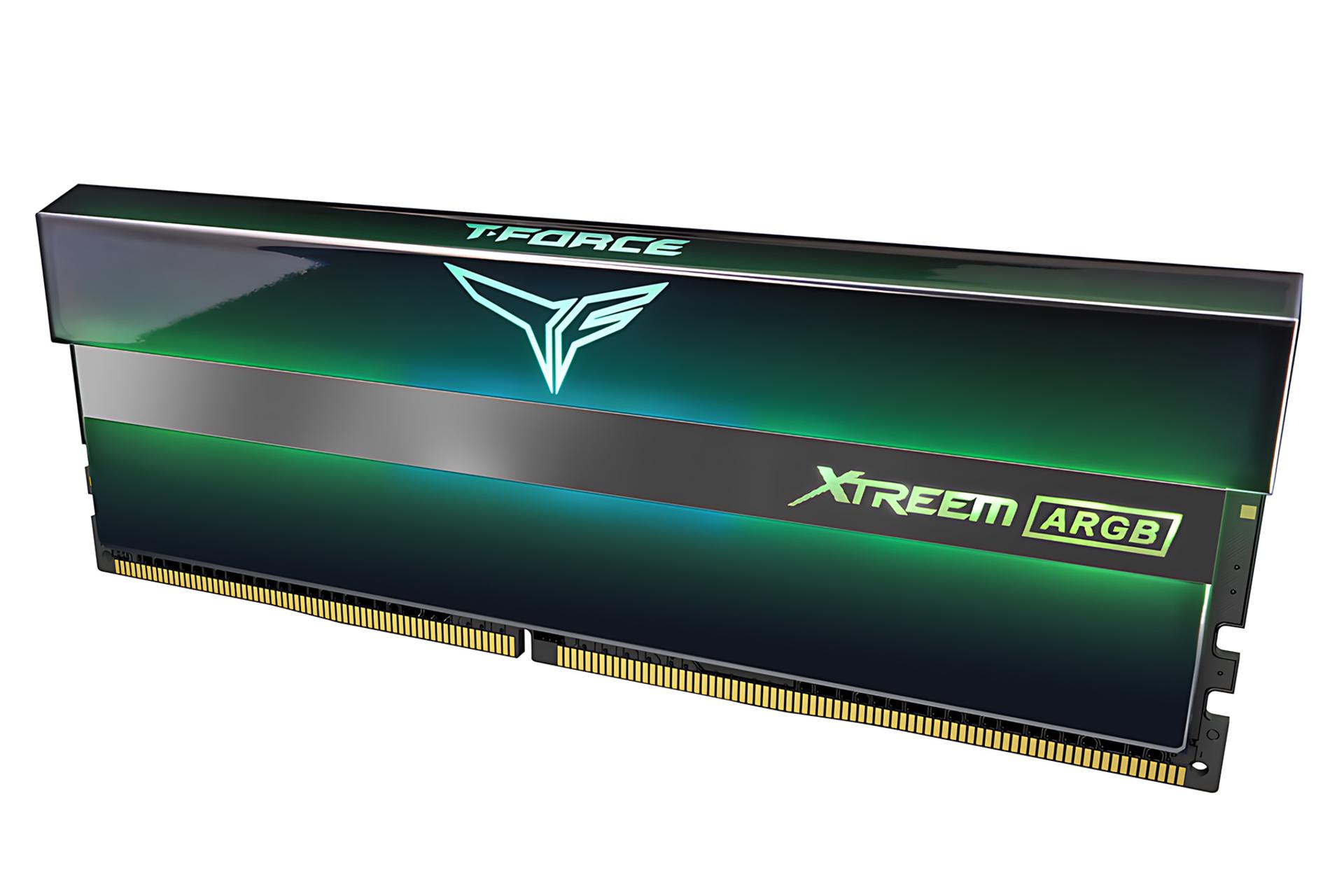 نمای کناری رم تیم گروپ TEAMGROUP T-FORCE XTREEM ARGB 64GB (2x32) DDR4-3200 CL16