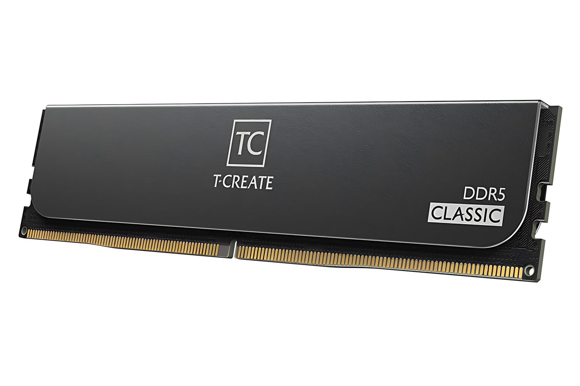 نمای کناری رم تیم گروپ TEAMGROUP T-CREATE CLASSIC 32GB (2x16) DDR5-5600 CL46