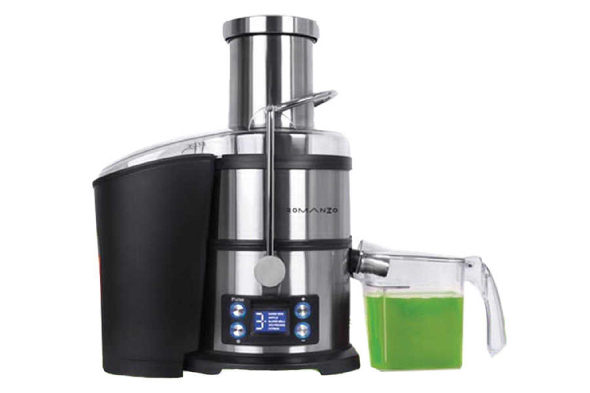 نمای جلوی آبمیوه گیری رومانزو RO-1083 به همراه پارچ