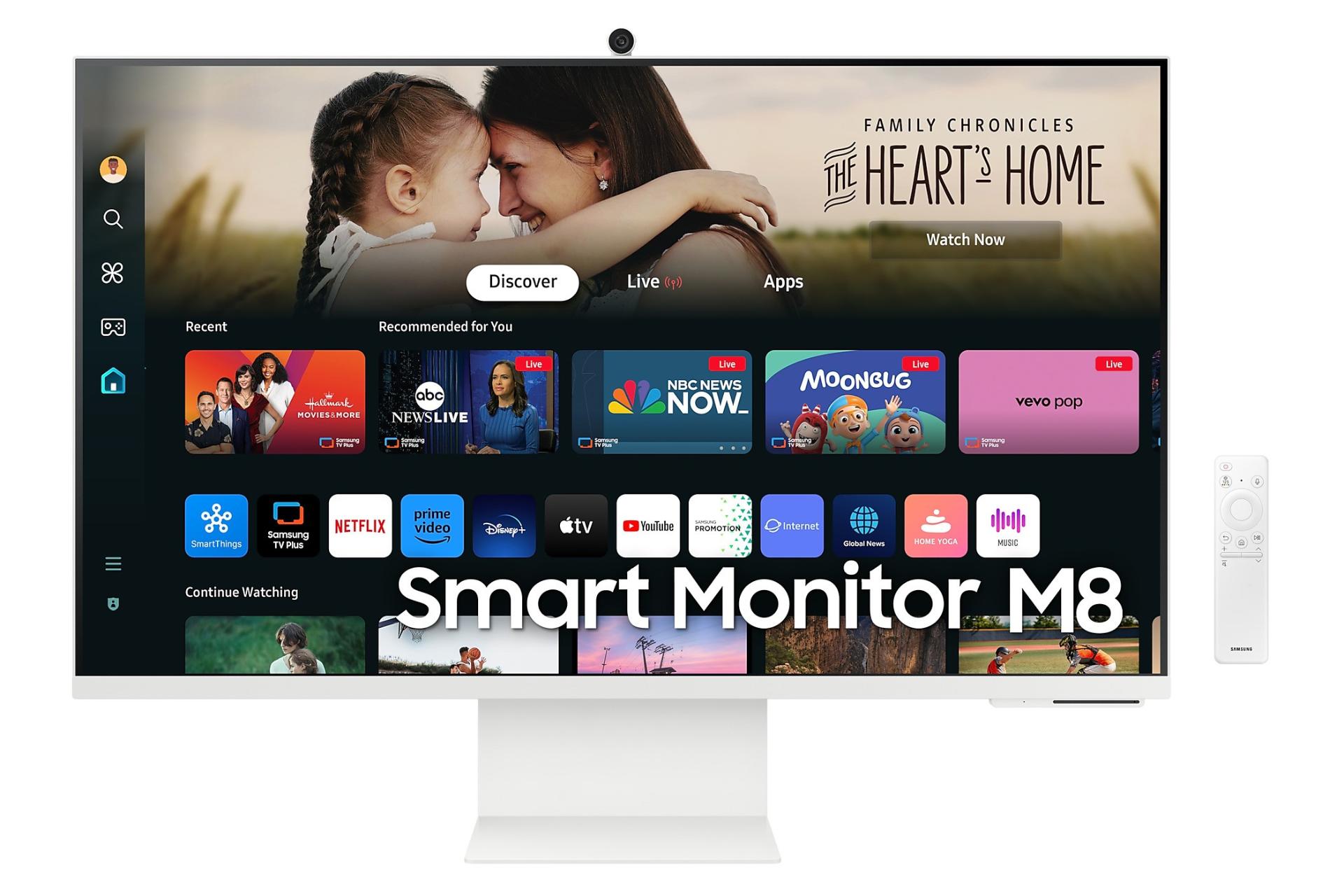 ابعاد و اندازه مانیتور سامسونگ 32 اینچ مدل Smart Monitor M80D