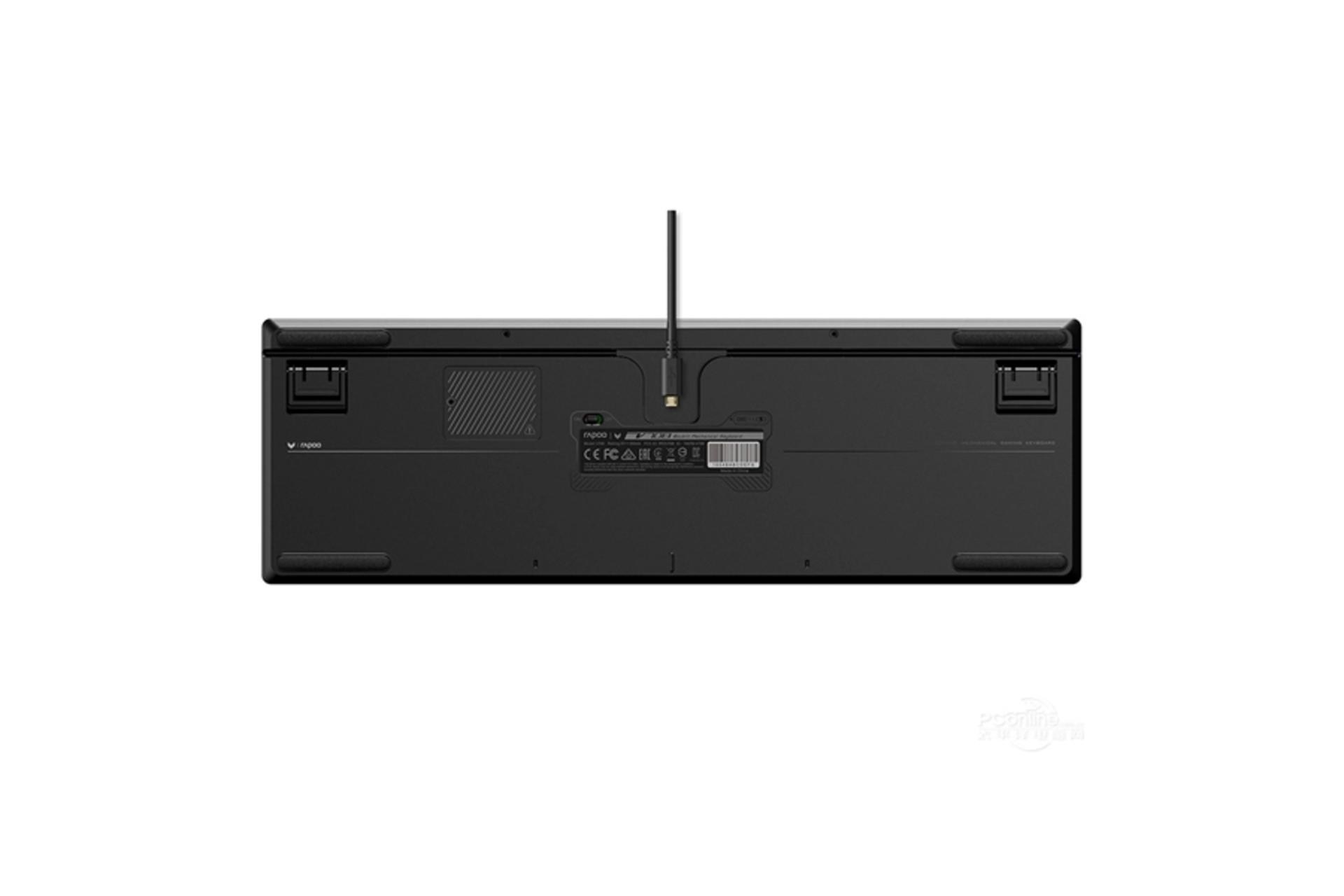 نمای پشت و بدنه کیبورد رپو V708