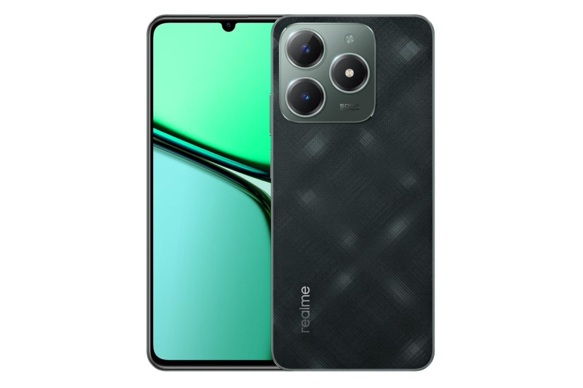 پنل جلو و پشت گوشی موبایل ریلمی C61 نسخه گلوبال سبز تیره / Realme C61 Global