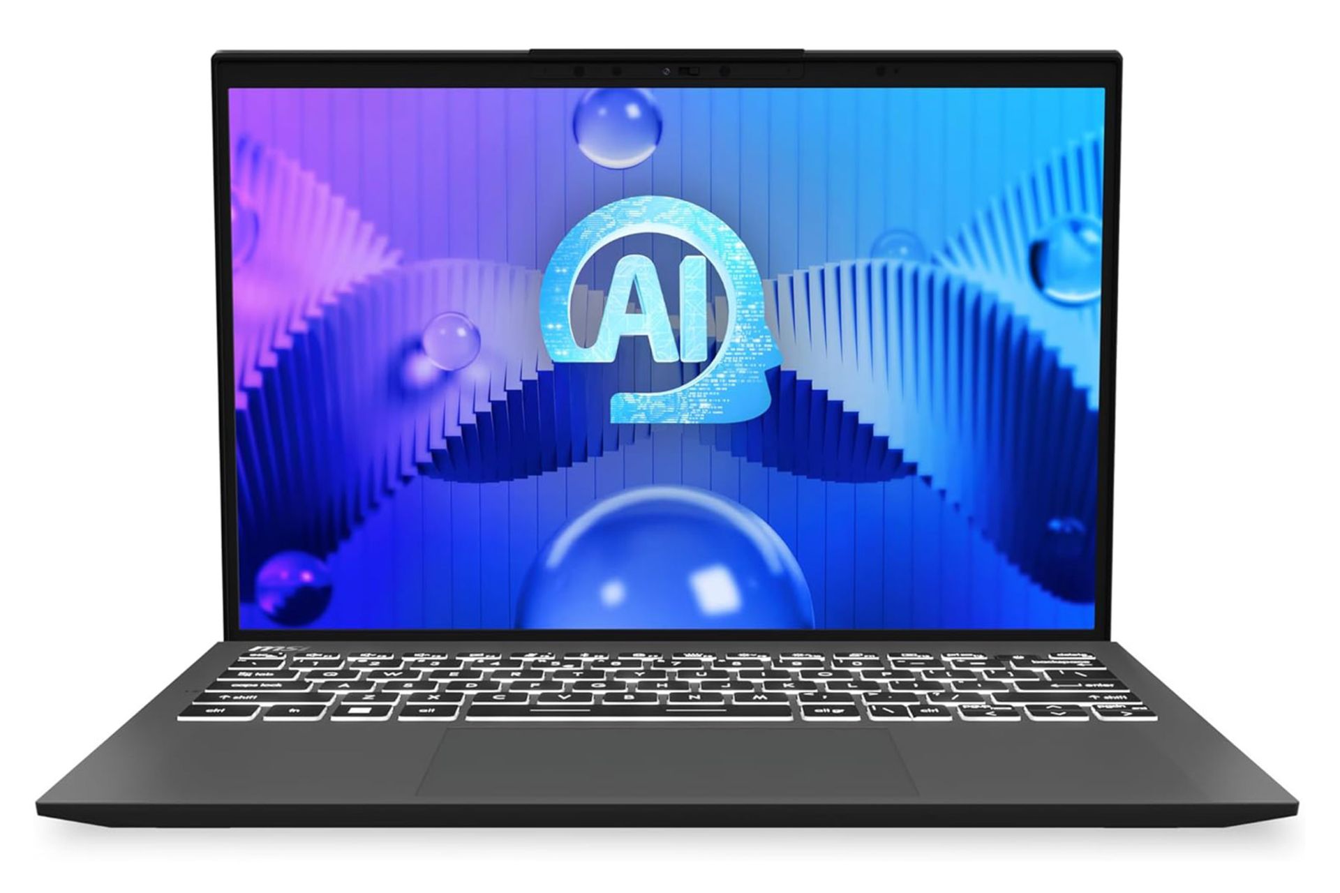 لپ تاپ ام اس آی MSI Prestige 13 AI Evo A1M نمای جلو