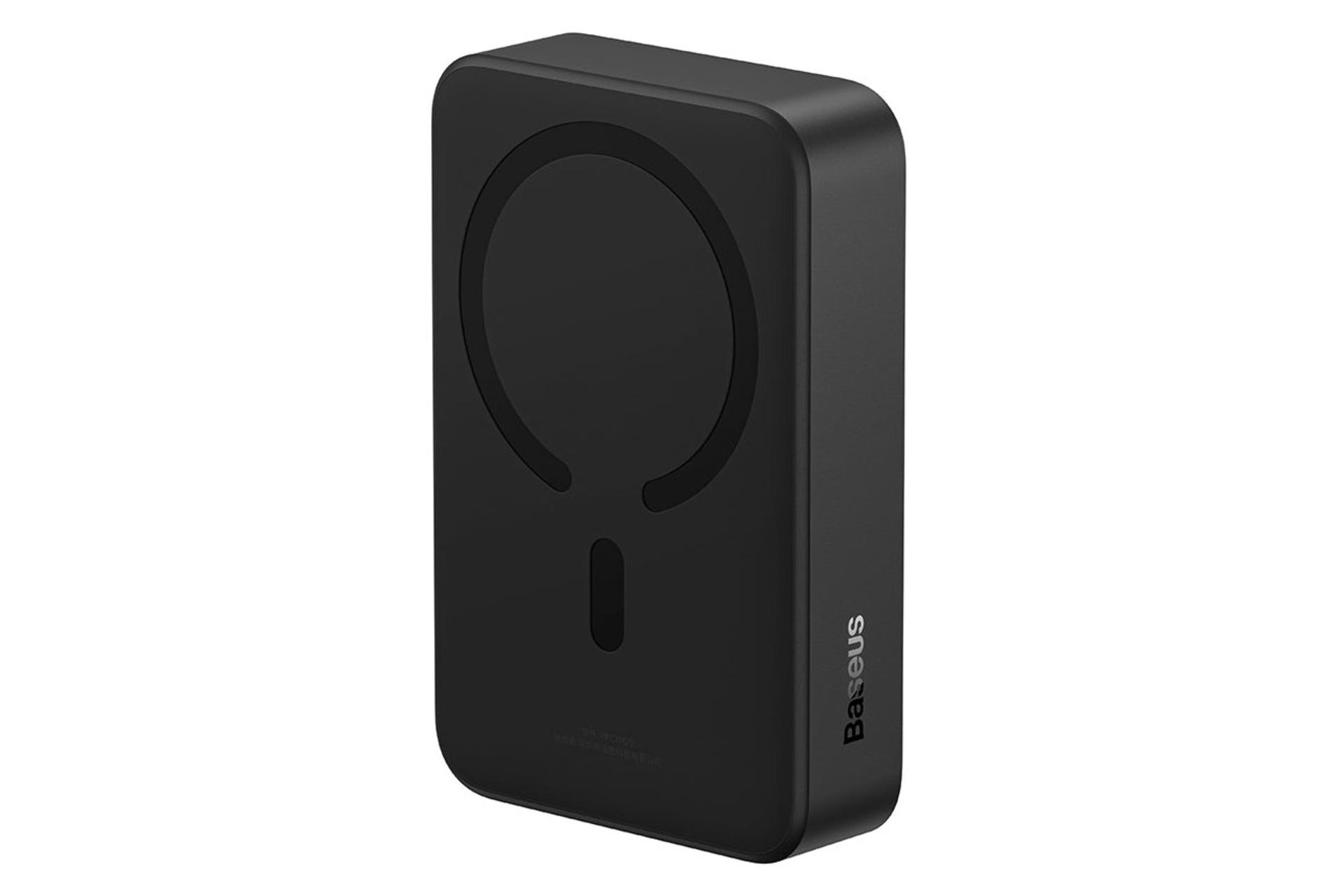 پشت پاور بانک باسئوس Baseus Airpow Magnetic Mini با ظرفیت 20000 میلی آمپر ساعت مشکی