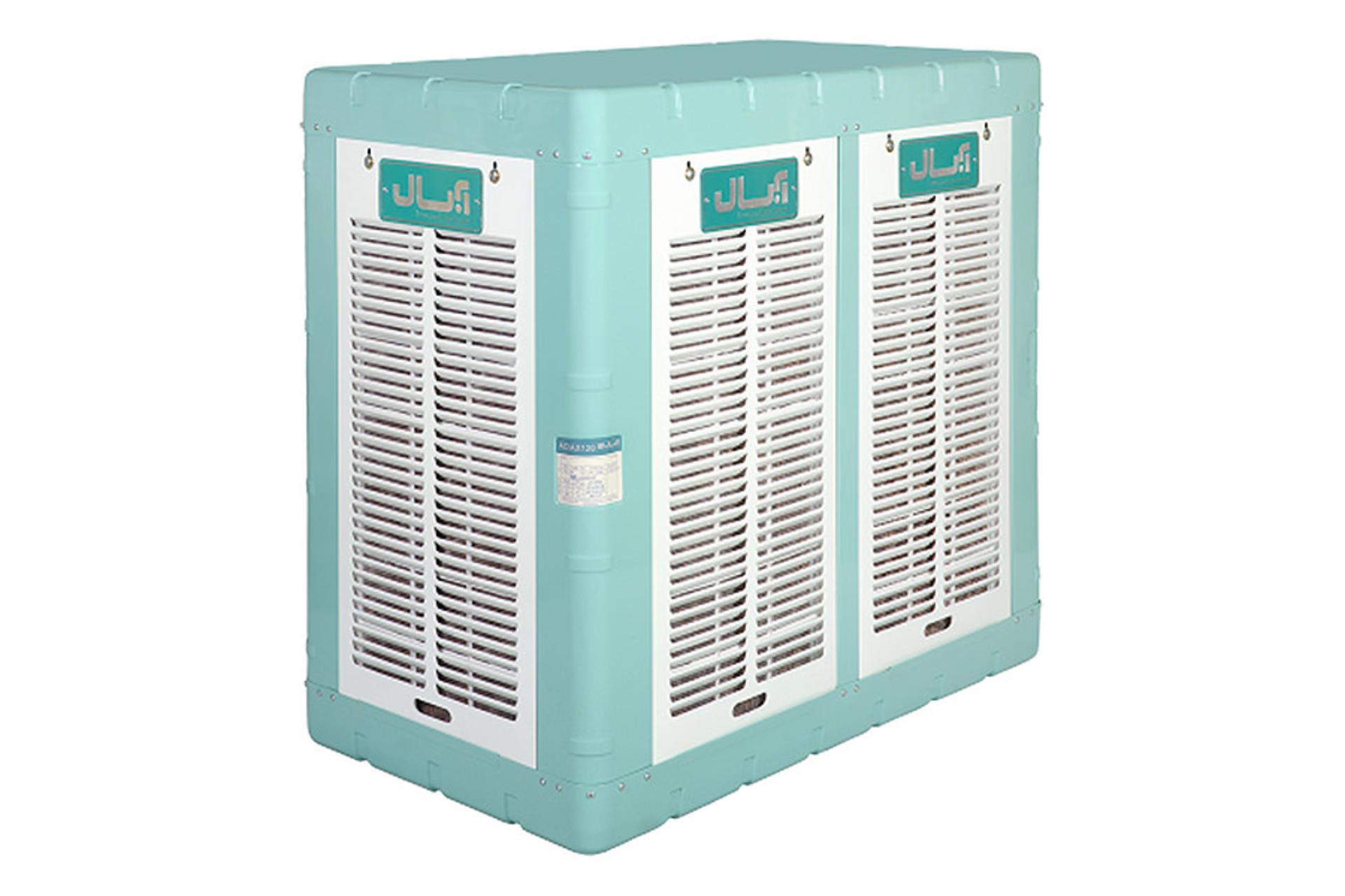 کولر آبی آبسال Absal AC/AX130 نمای جلو و جانبی