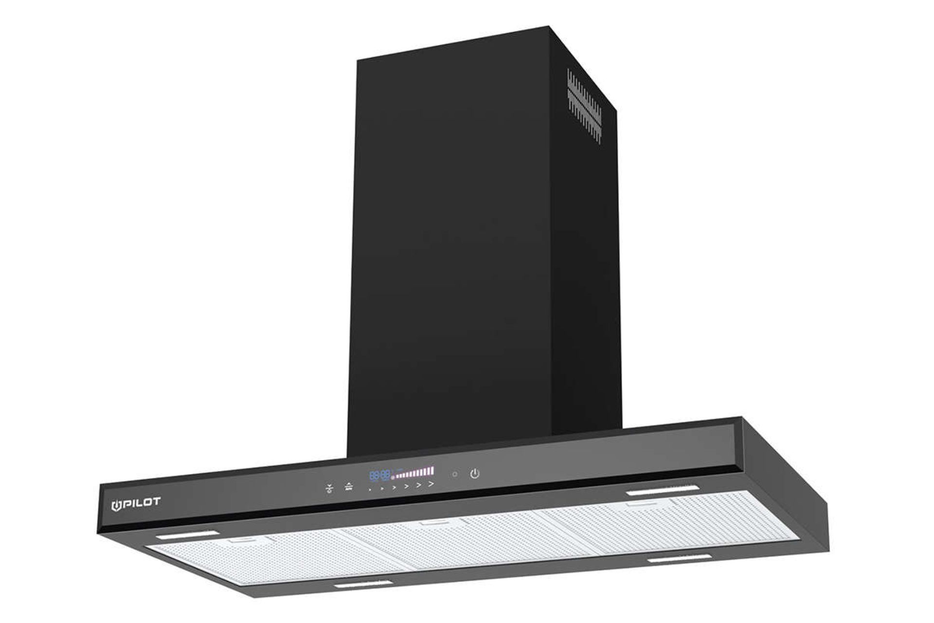 نمای جلوی هود شومینه ای پیلوت H1000