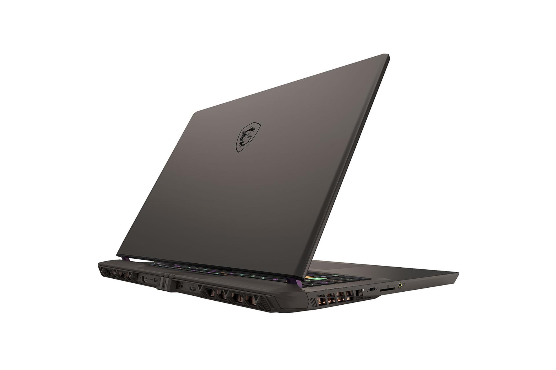 لپ تاپ ام اس آی MSI Vector 17 HX A14V نمای پشت و درگاه های چپ