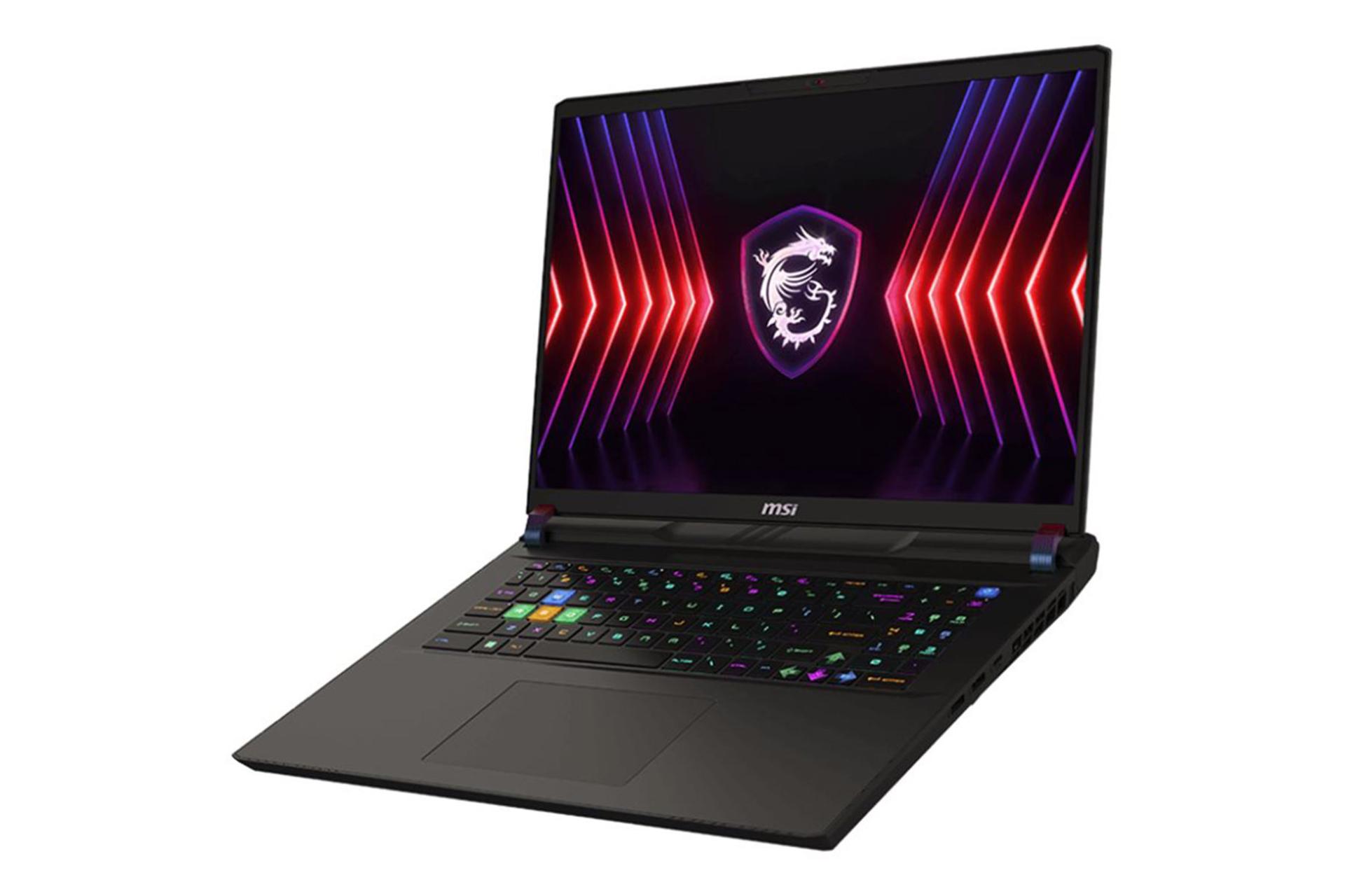 لپ تاپ ام اس آی MSI Vector 17 HX A14V نمای راست و درگاه ها