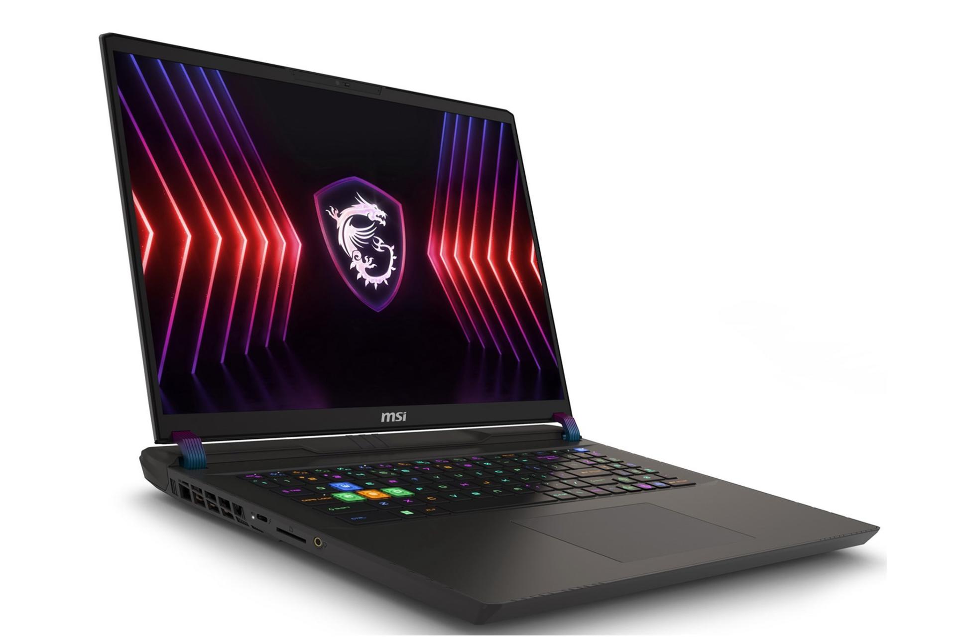 لپ تاپ ام اس آی MSI Vector 17 HX A14V نمای چپ و درگاه ها