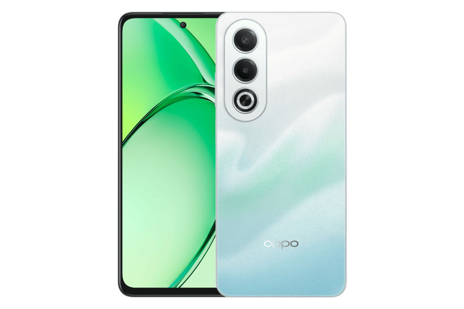 پنل جلو و پشت گوشی موبایل K12x اوپو نسخه هند سبزآبی / Oppo K12x India