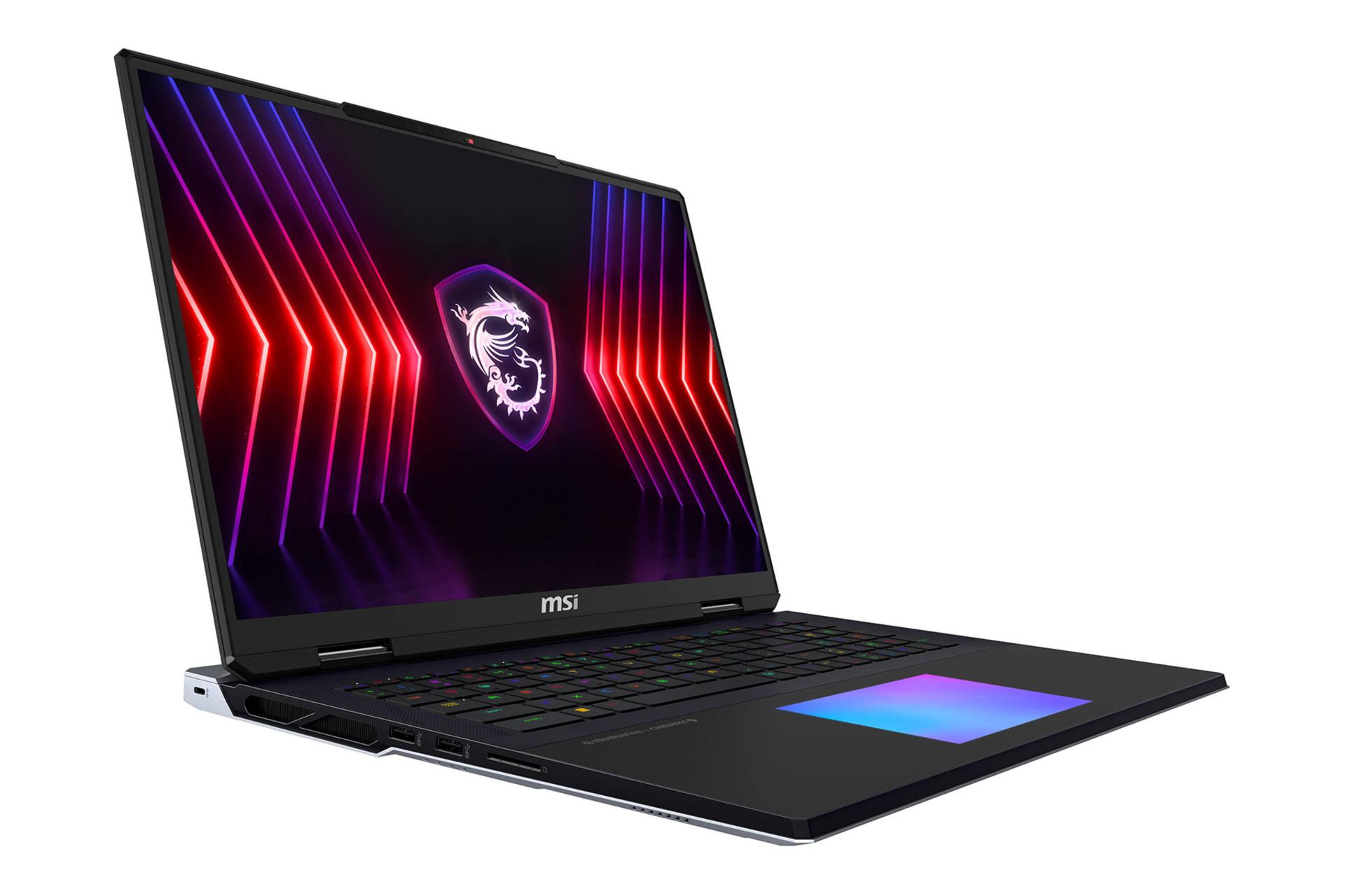 لپ تاپ ام اس آی MSI Titan 18 HX A14V نمای چپ مقاله از پژواک | مرجع تخصصی بازار موبایل ایران