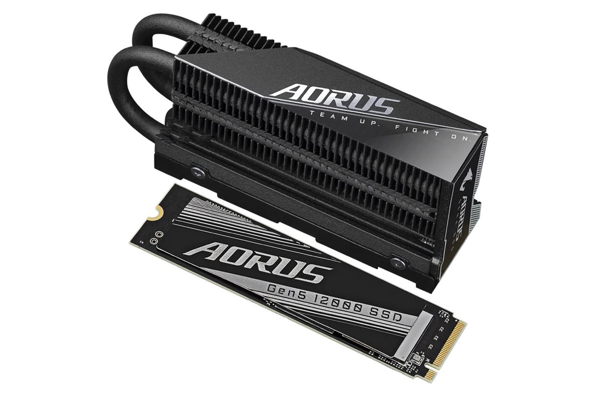 ابعاد و اندازه اس اس دی گیگابایت AORUS Gen5 12000 SSD NVMe M.2 ظرفیت 1 ترابایت