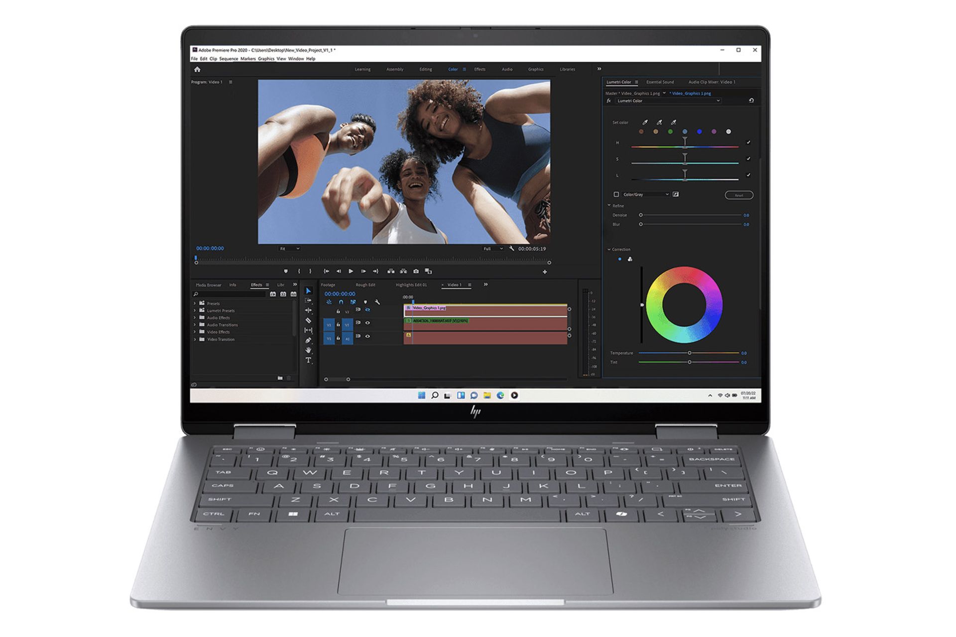 لپ تاپ اچ پی HP Envy x360 14-fc0112TU نمای جلو